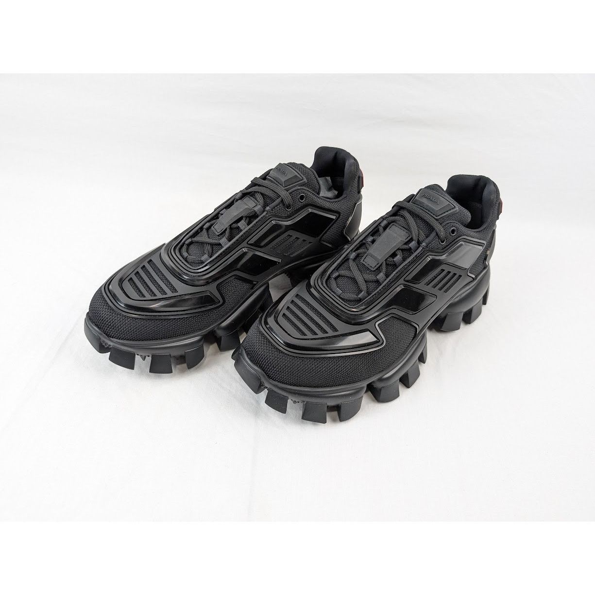 Prada o1rshd1 Rubber Knit Sneakers in Nero 9.5 US Size US 9.5 / EU 42-43 - 19 Thumbnail