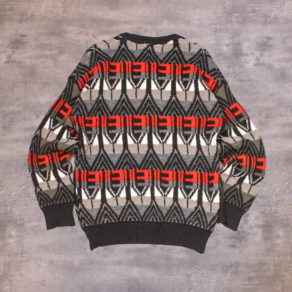 Japanese Brand Vintage 90's AOP Aztex Knitted Crewneck Sweater Size US M / EU 48-50 / 2 - 2 Thumbnail