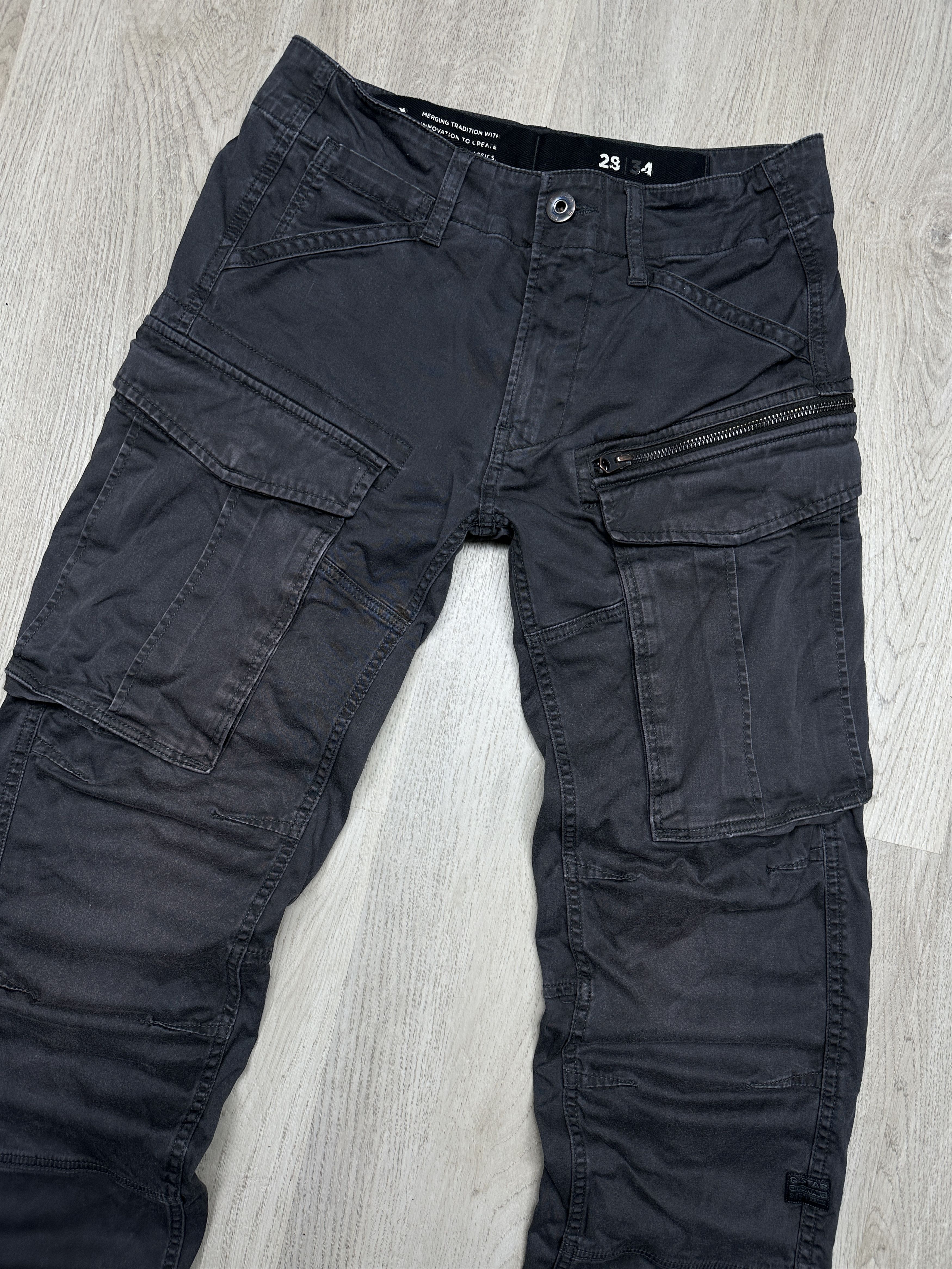 G-Star G Star Raw Mens Rovic Zip 3D Regular Tapered Cargo Pants Size US 28 / EU 44 - 2 Thumbnail