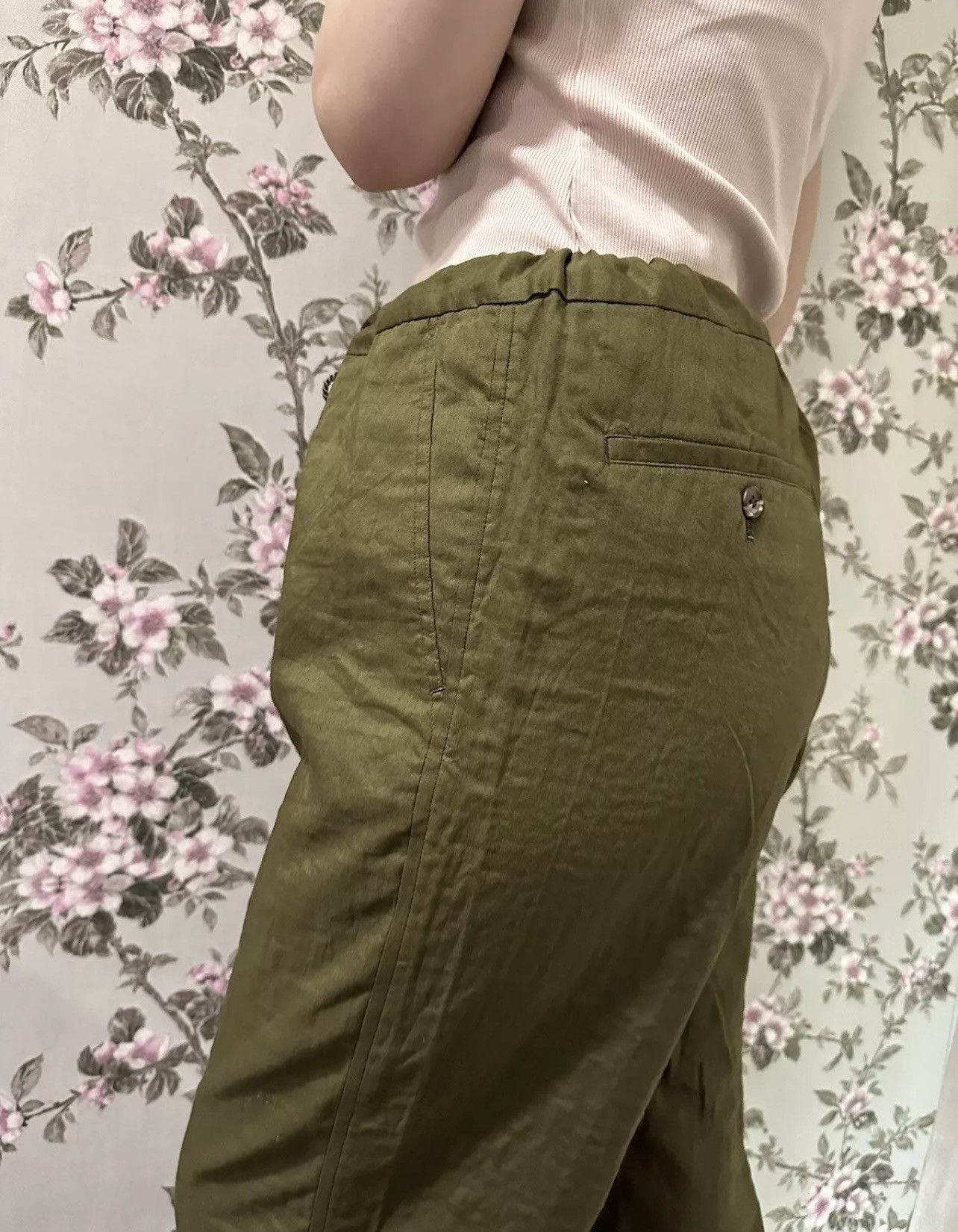 Issey Miyake × Japanese Brand × Vintage Issey Miyake Japan Khaki Pants Lagenlook Avant garde Sz 3-4 Size 30" / US 8 / IT 44 - 9 Thumbnail
