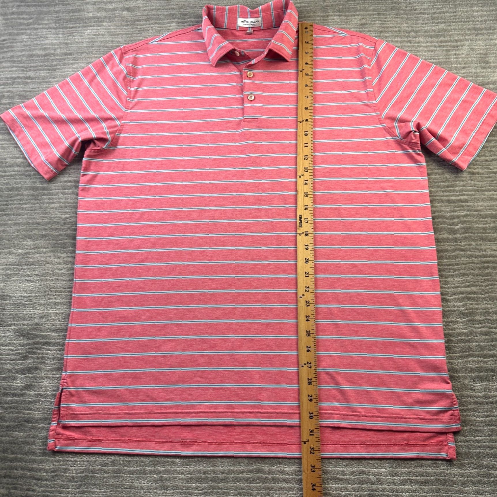 Peter Millar Peter Millar Polo Shirt Mens XL Pink Blue Golf Summer Comfort Size US XL / EU 56 / 4 - 8 Thumbnail