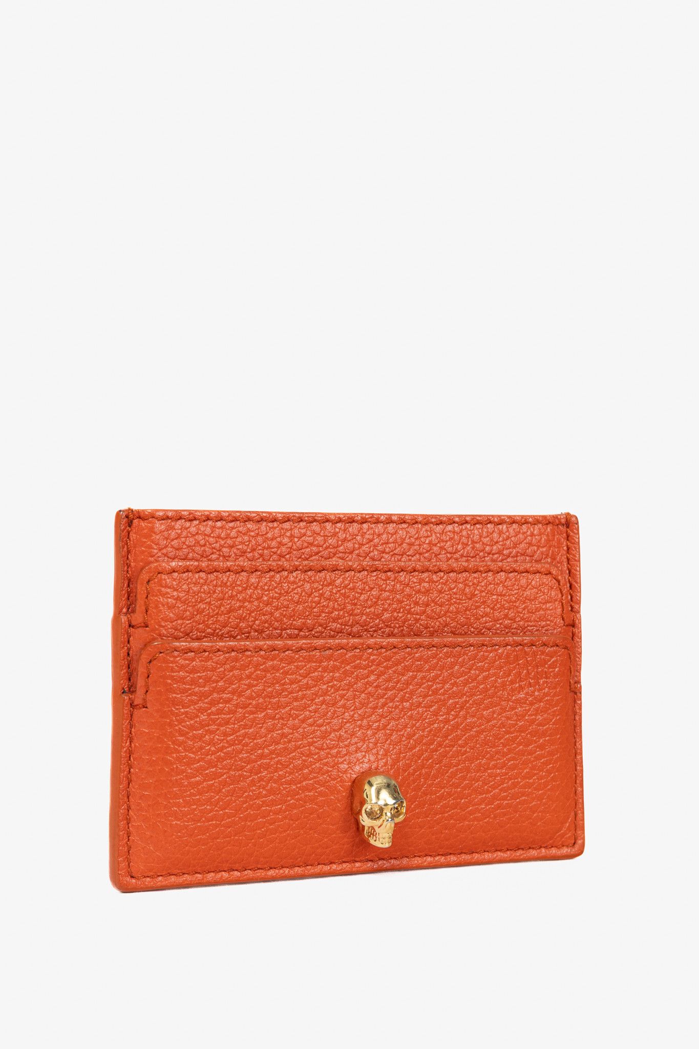 Alexander McQueen Alexander McQueen Flame Grained Leather Skull Cardholder Size ONE SIZE - 2 Thumbnail