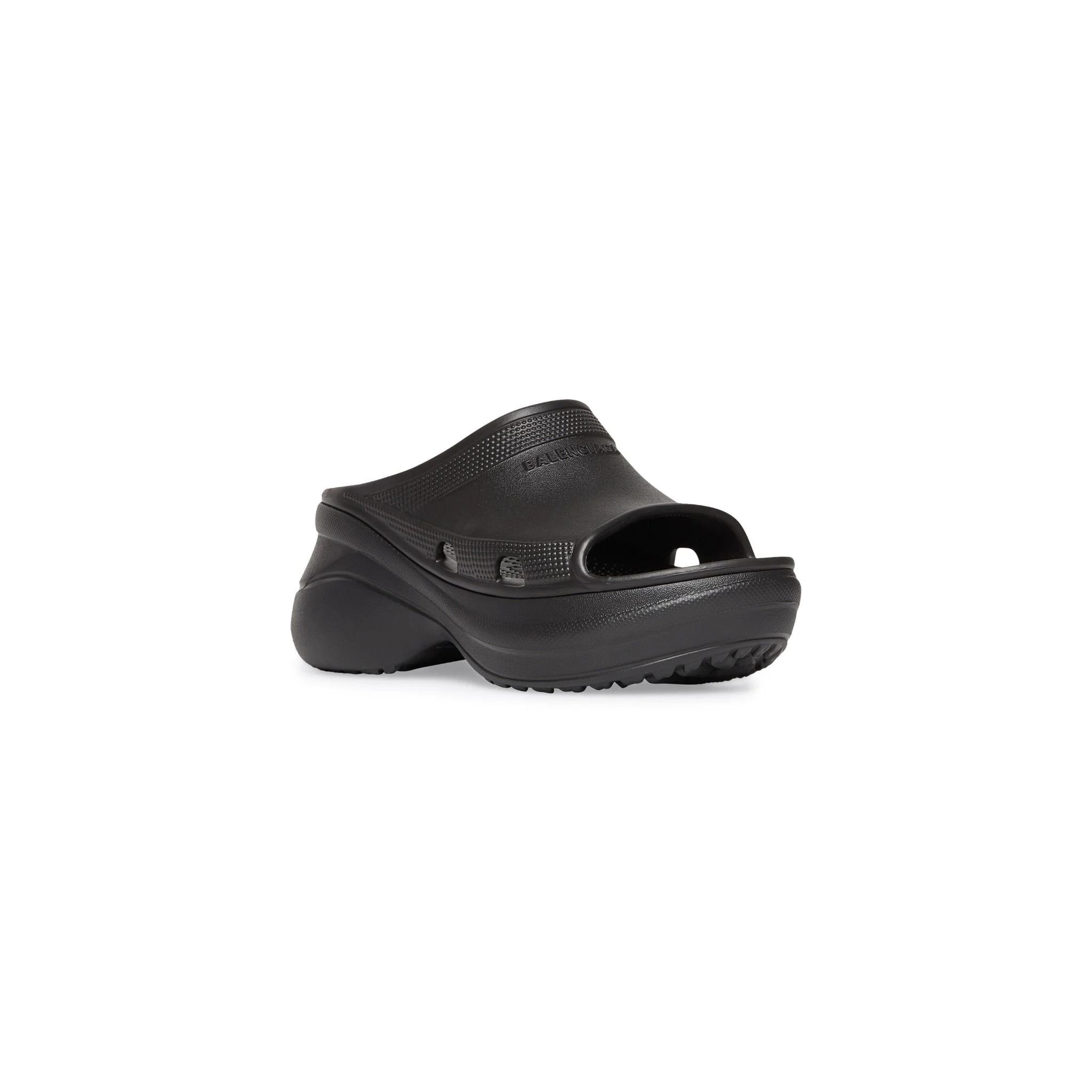 Balenciaga × Crocs o1in1g0225 Pool Crocs™ Slides Sandals in Black Size US 10 / EU 43 - 2 Thumbnail