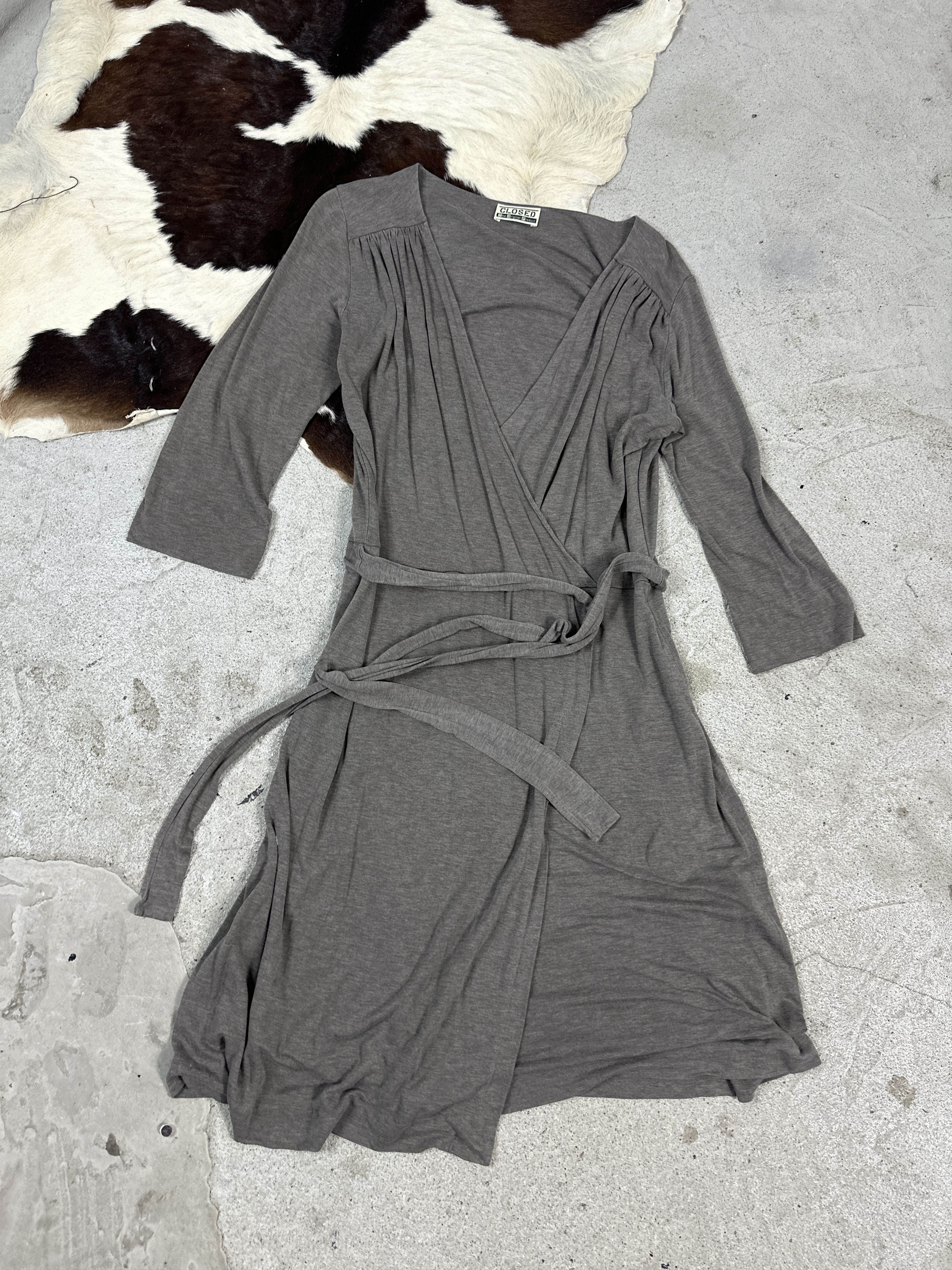 Marithe + Francois Girbaud × Vintage Vintage Formal Casual Marithe Francois Girbaud Wrapped Dress Size M / US 6-8 / IT 42-44 - 4 Thumbnail