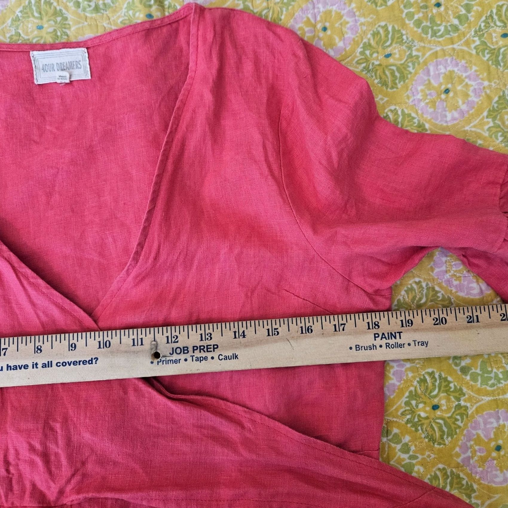 Anthropologie Anthropologie Women's Coral Pink Ruffle Wrap Linen Dress PS Size Petite Linen Dress Color Pink Ruffle Wrap Dress Casual Size S / US 4 / IT 40 - 5 Thumbnail