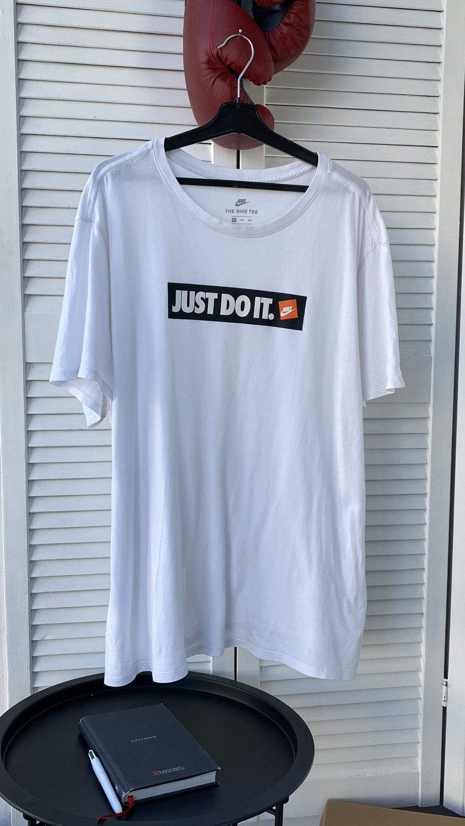 Nike × Vintage Nike Just Do It Logo Tee Shirt Drill Size US XXL / EU 58 / 5 - 2 Thumbnail