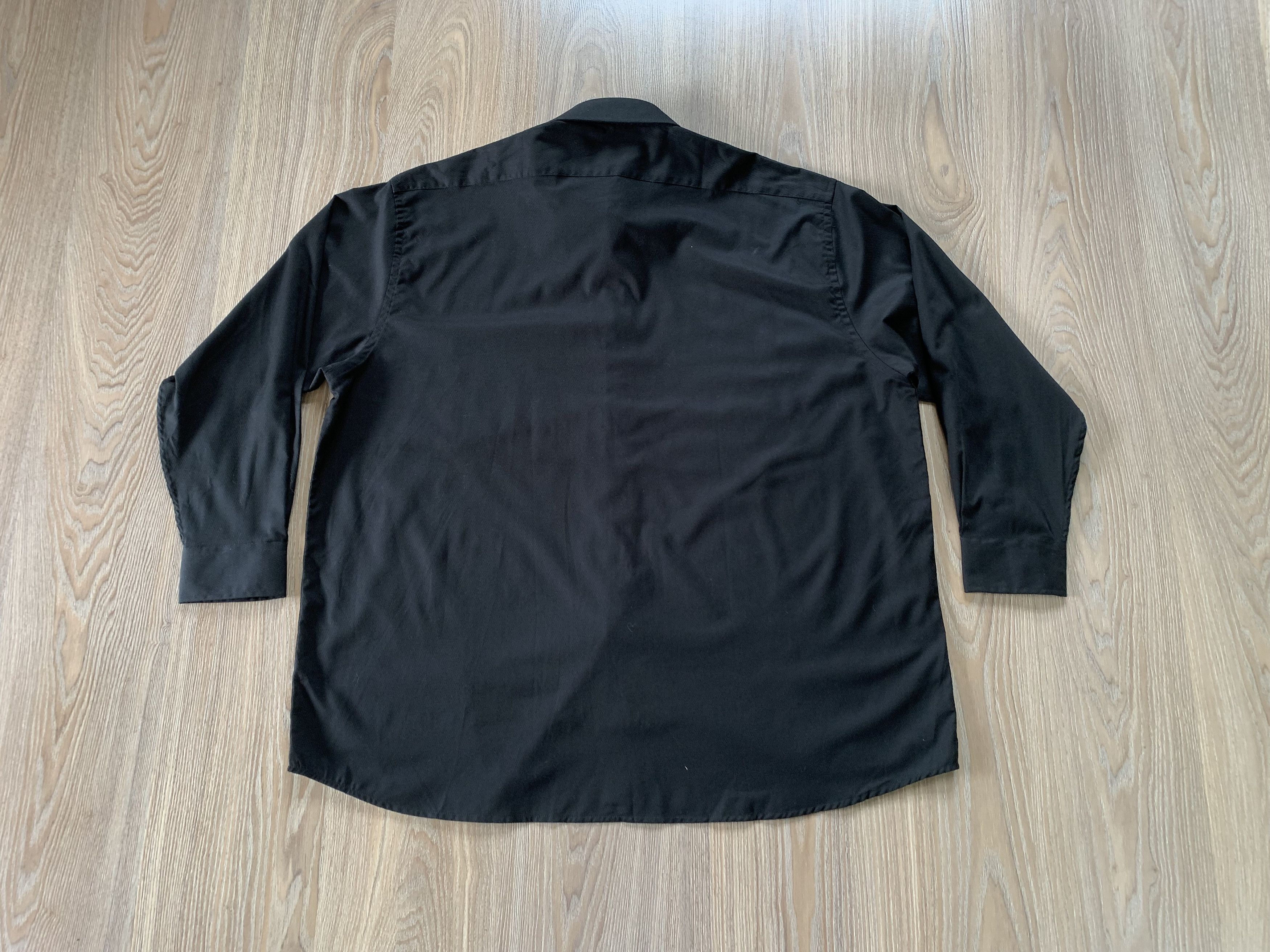 Designer × Oleg Cassini Oleg Cassini Cotton Black Shirt Size US XXL / EU 58 / 5 - 3 Thumbnail