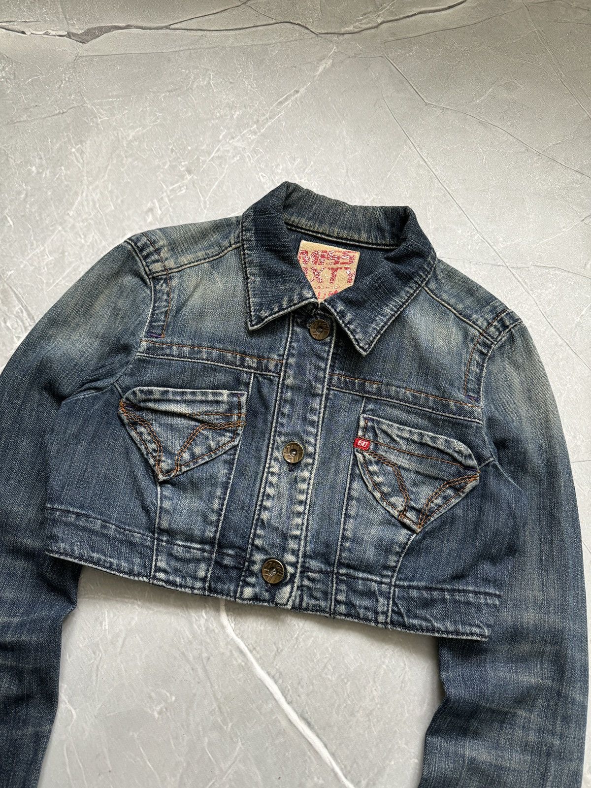 Miss Sixty Vintage Miss Sixtry Cropped Denim Jacket Y2K Avant Garde Size S / US 4 / IT 40 - 7 Thumbnail