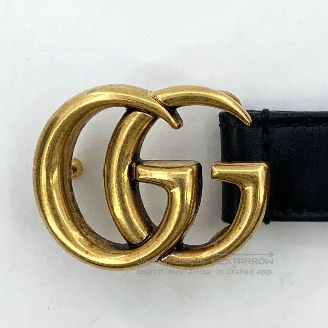 Gucci Guicci Black Double G Smooth Buckle Belt| Size ONE SIZE - 7 Thumbnail