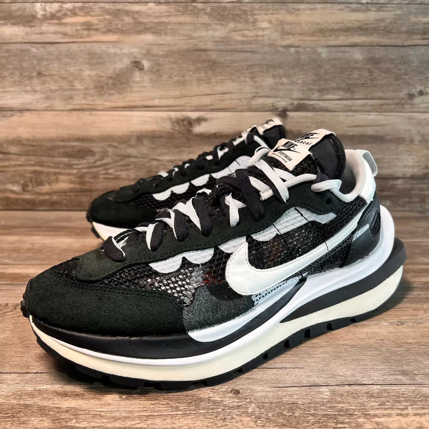 Nike Nike x sacai Vaporwaffle 2.0 Black/White 43 97New OG Size US 10 / EU 43 - 1 Thumbnail