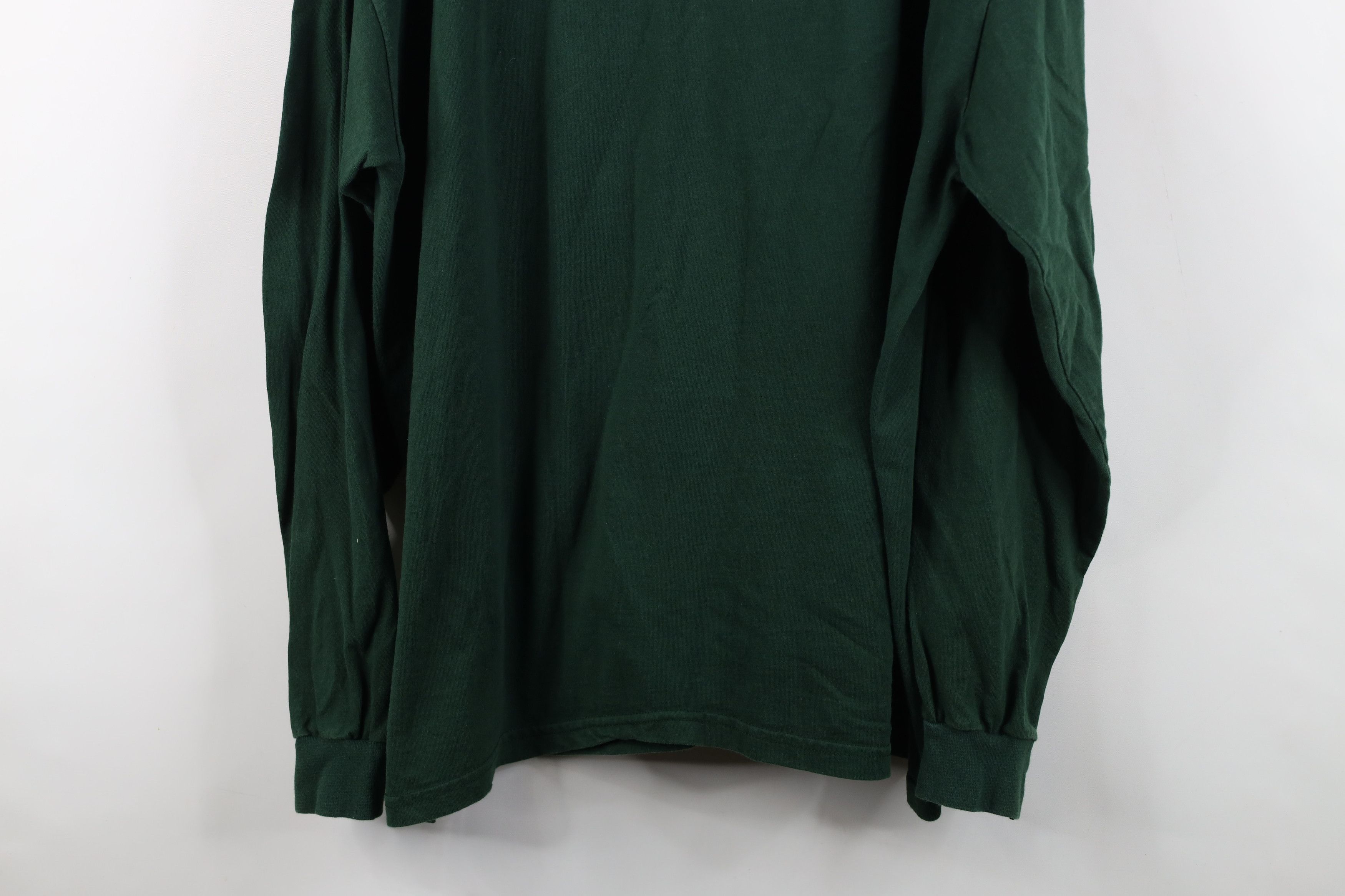 Vintage Vintage 90s Streetwear Heavyweight Turtleneck T-Shirt Green Size US XXL / EU 58 / 5 - 14 Thumbnail