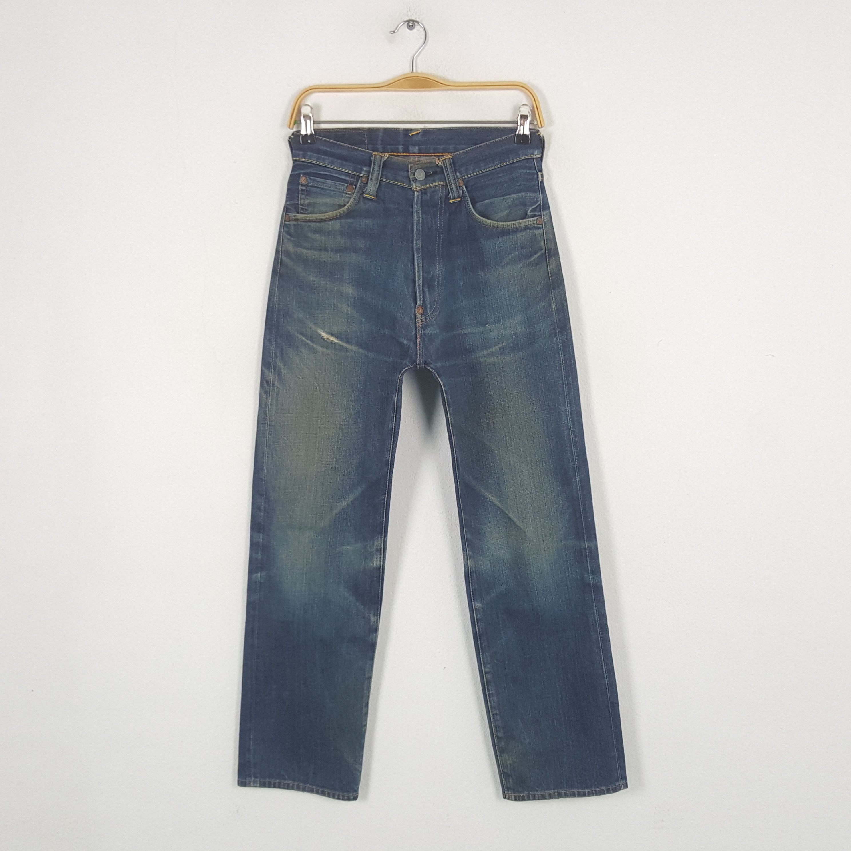 Evisu × Vintage Vintage Evisu Japanese Brand Daicock Custom Denim Jeans Size US 28 / EU 44 - 4 Thumbnail