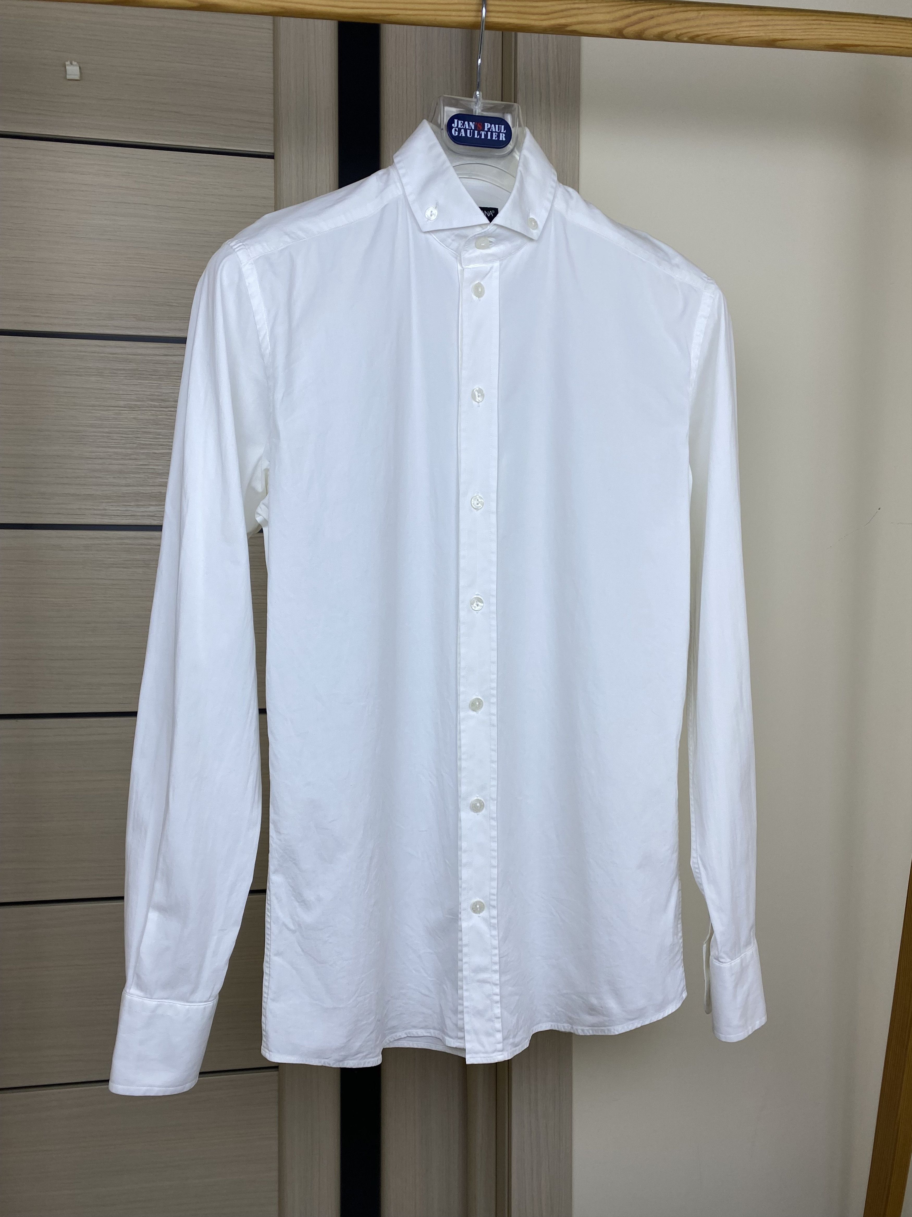 Dolce & Gabbana Classic white cotton slim-fit Dolce & Gabbana gold shirt Size US M / EU 48-50 / 2 - 4 Thumbnail