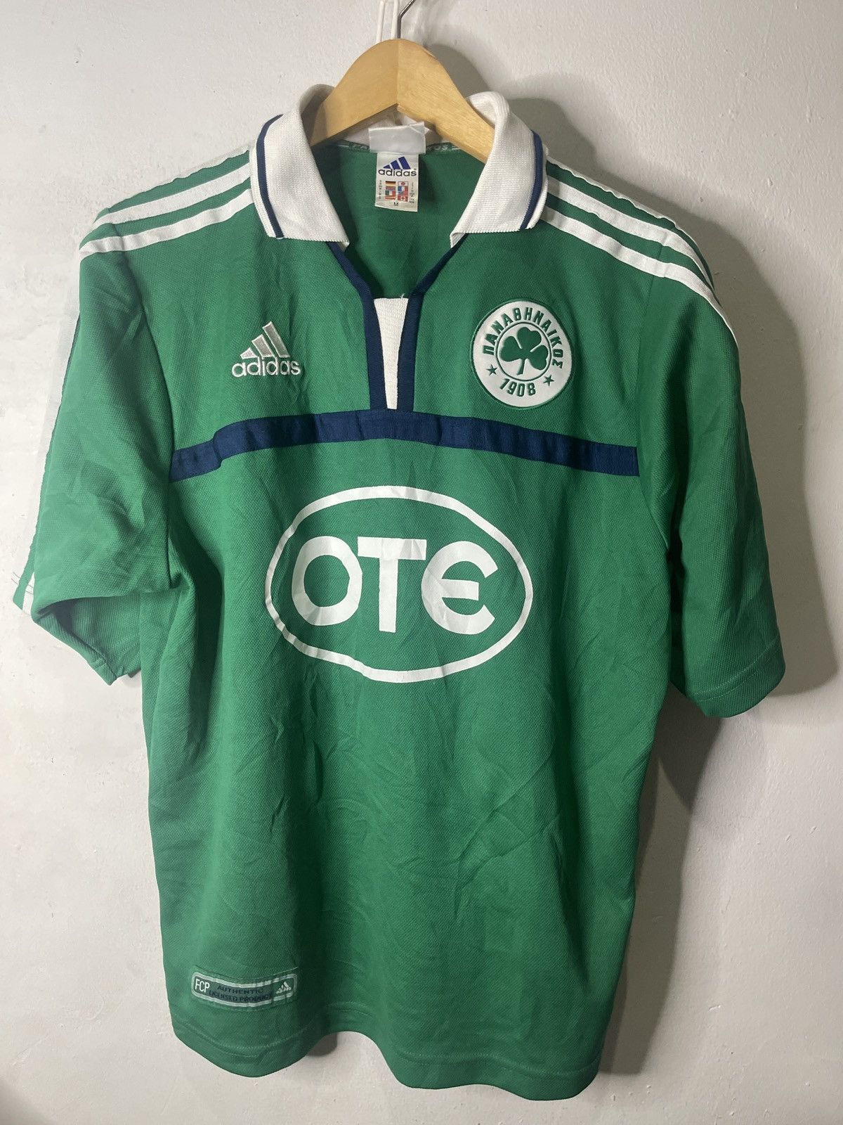 Adidas Vintage Panathinaikos FC 2000-2001 jersey Size US M / EU 48-50 / 2 - 1 Thumbnail