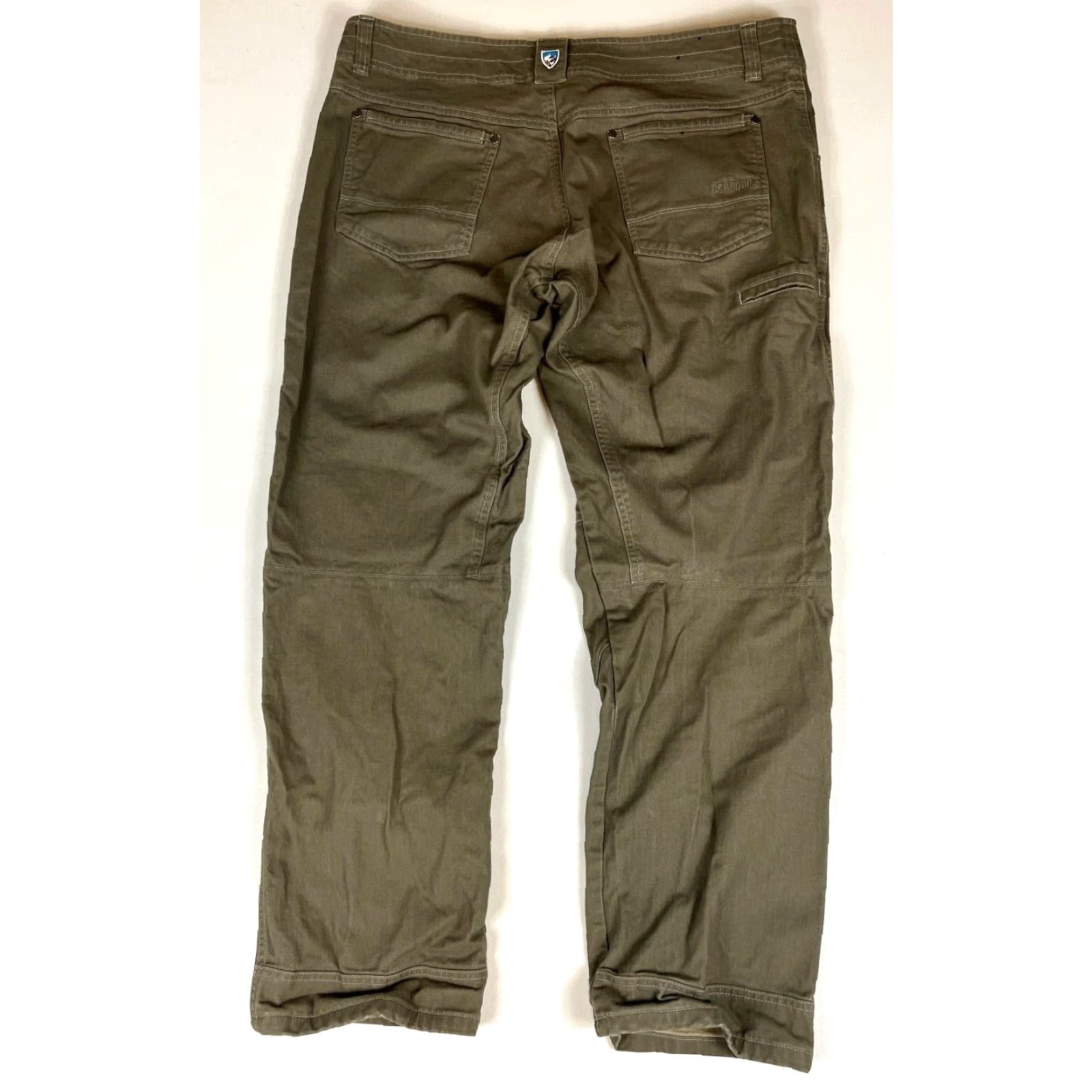 Vintage VINTAGE Kuhl Men’s Easy Rydr Pants 38x32 Olive 38x32 Khaki Green Outdoor Hiking Cotton Blend Canvas Pockets Stretch 5017 Mens Size US 38 / EU 54 - 2 Thumbnail