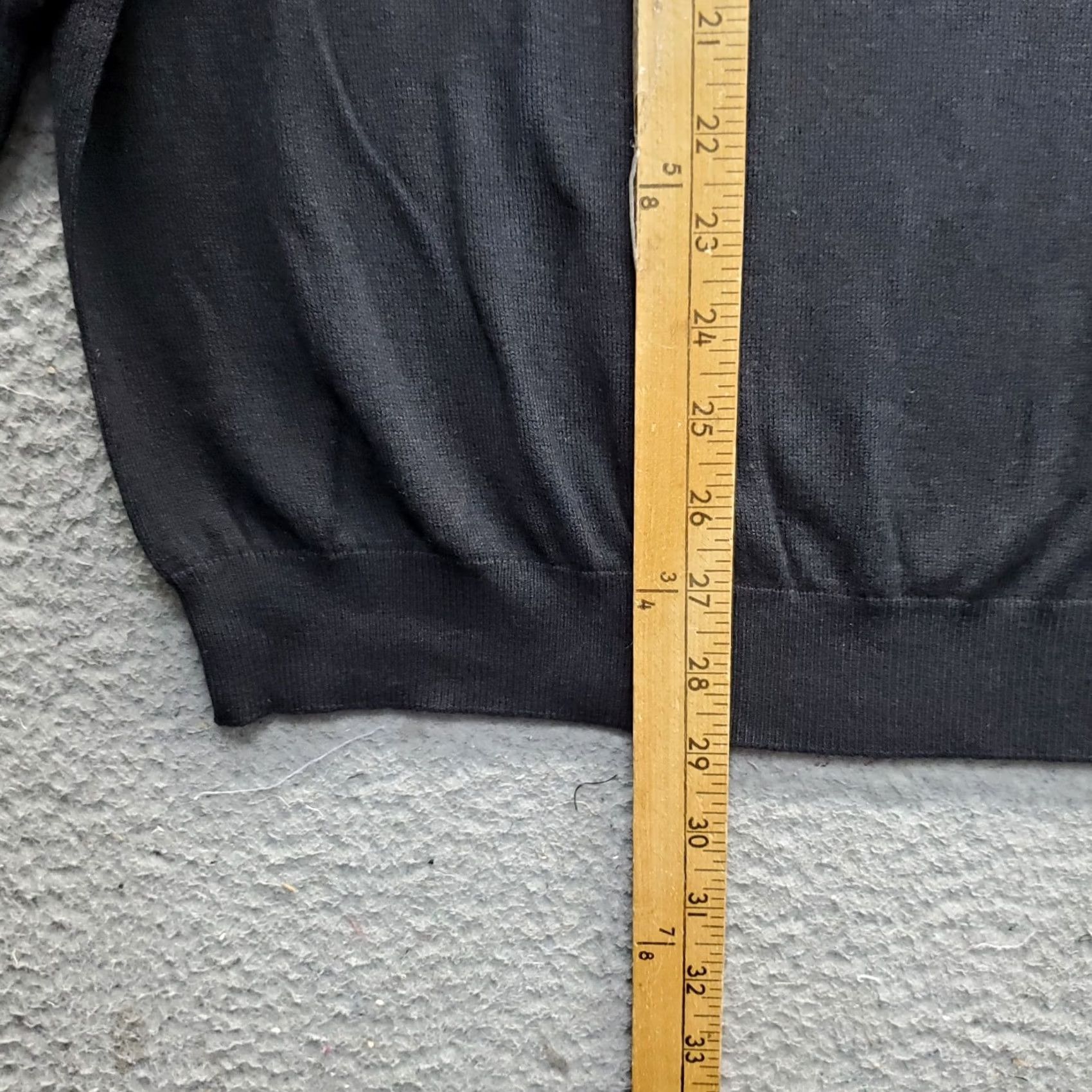 Vintage Paul Fredrick Sweater Mens 3XL Black Knit Silk Long-Sleeve Mock Neck Pullover Size US XXL / EU 58 / 5 - 3 Thumbnail