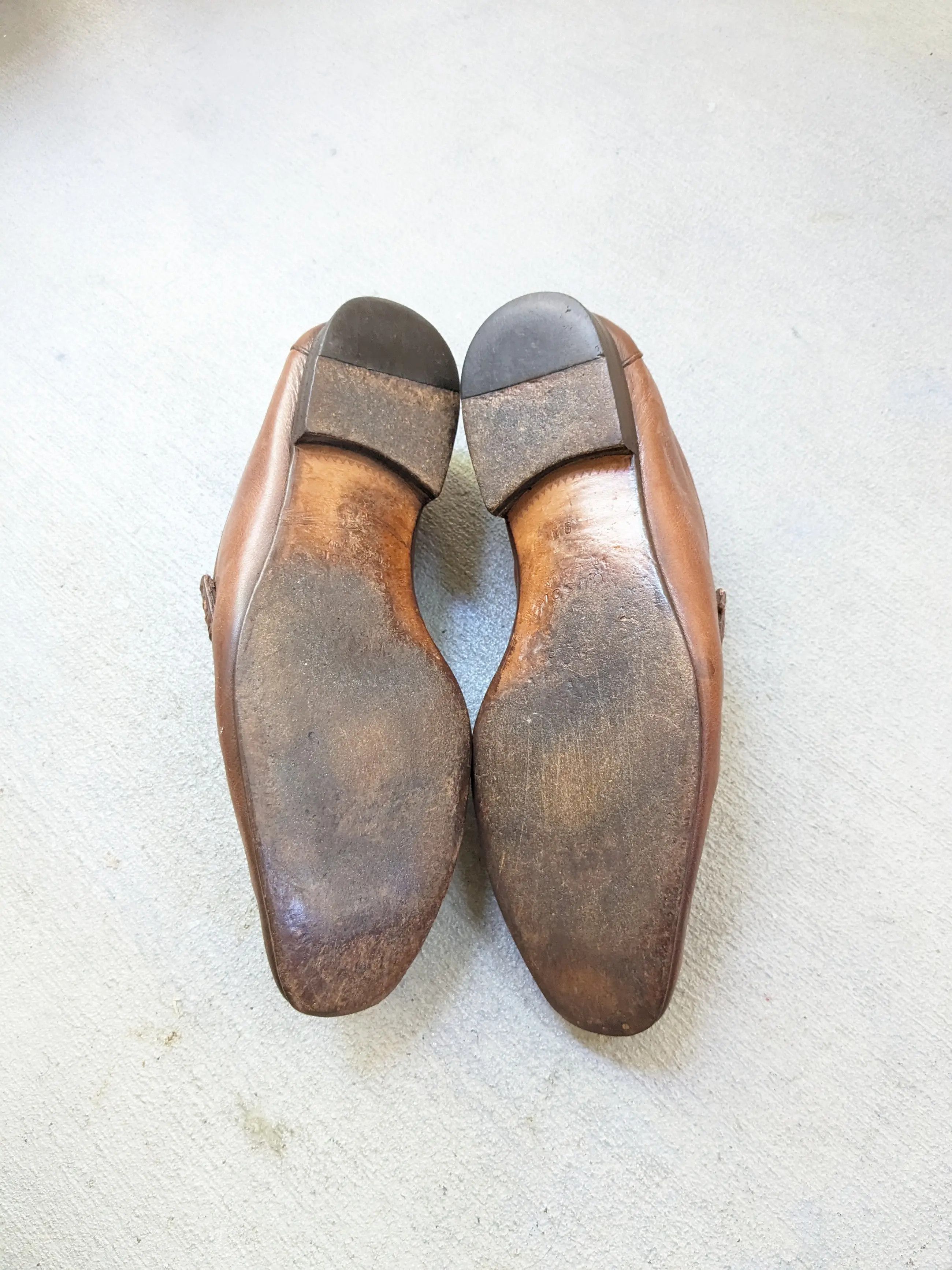 Gucci Gucci Loafers Brown 9 D Slip Ons Buckle GG Tom Ford Size US 9 / EU 42 - 21 Thumbnail