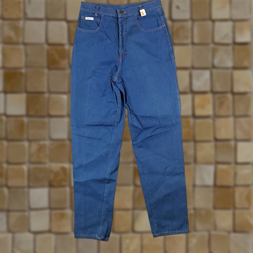 Vintage VINTAGE Persona Women's Jeans Tapered High Waist Relaxed Fit 80s Denim Blue Pants Size 8 Size 30" / US 8 / IT 44 - 1 Thumbnail