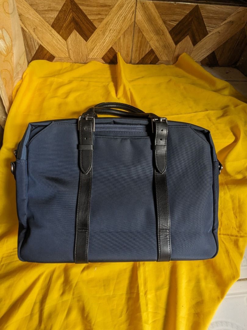 Other Stuart & Lau Dark Blue Laptop Bag Nylon Briefcase Portfolio Size ONE SIZE - 2 Thumbnail