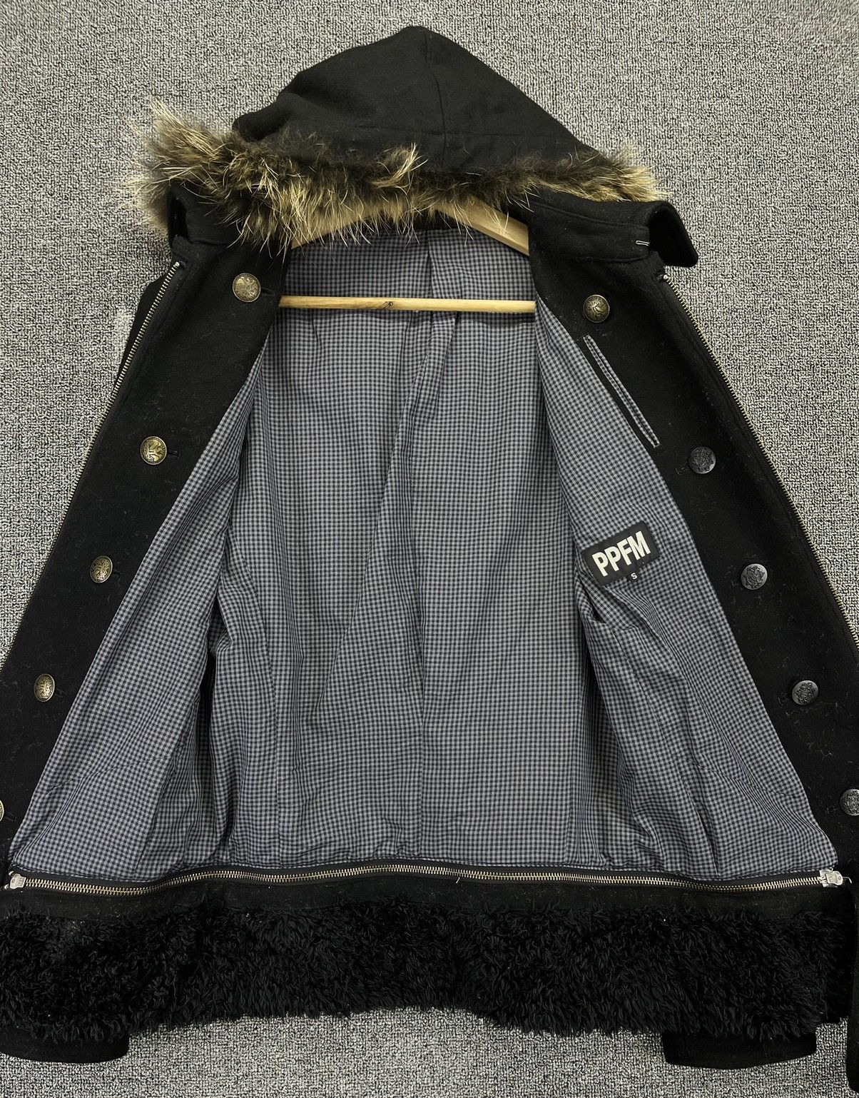 PPFM Vintage PPFM Fur Hoodie Punk Style Wool Jacket Size US S / EU 44-46 / 1 - 7 Thumbnail