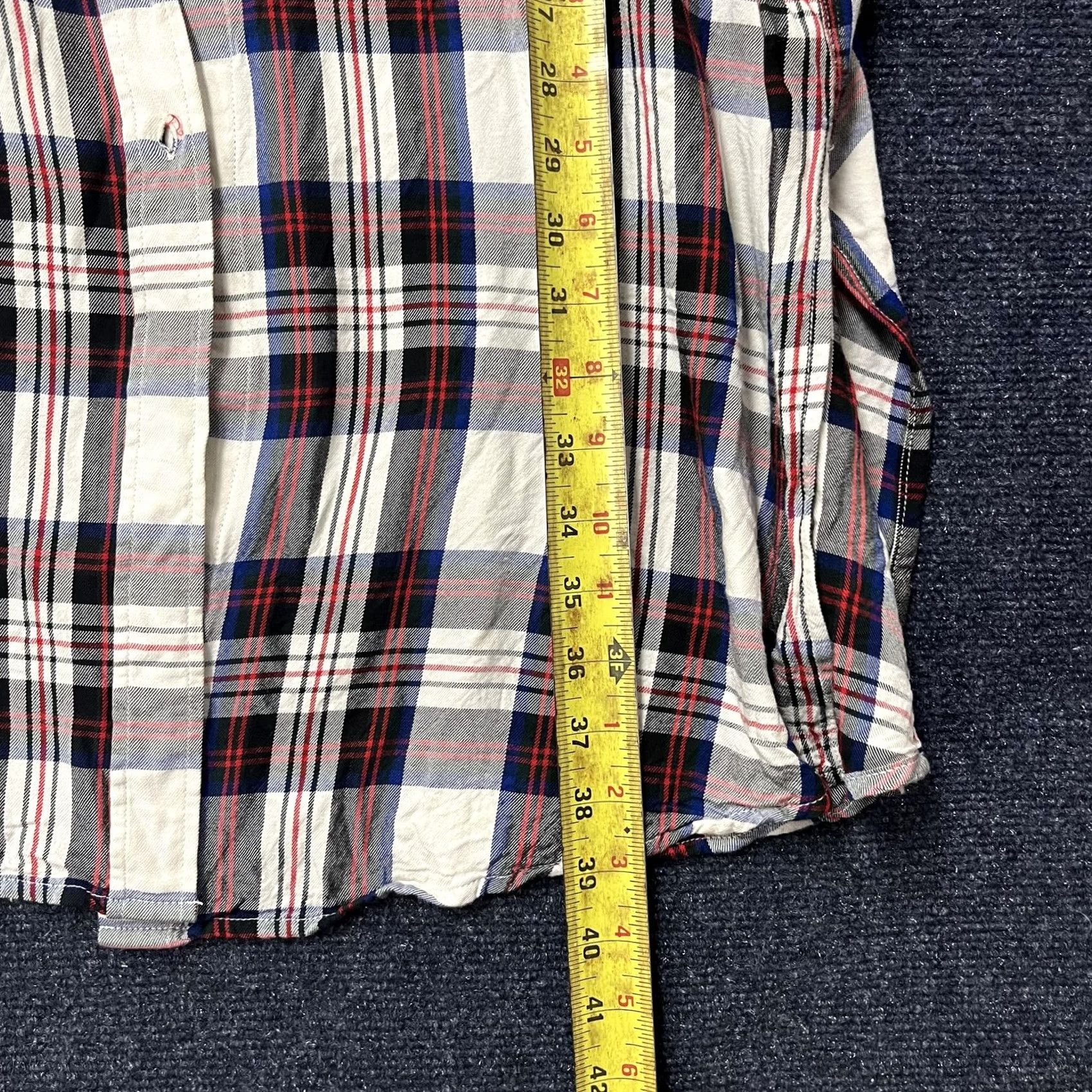Levi's Levi's Shirt Mens XL Multicolor Plaid Long Sleeve Button Up Western Rayon Size US XL / EU 56 / 4 - 7 Thumbnail