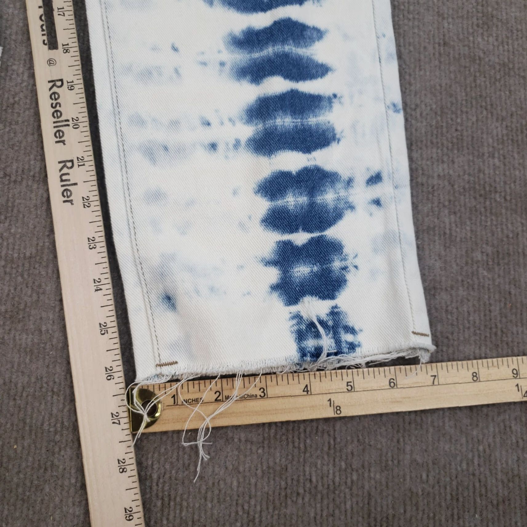 Pacsun Pacsun Womens High Rise Straight Leg Jeans 26 Extra Large White Blue Bleached Size 26" / US 2 / IT 38 - 3 Thumbnail