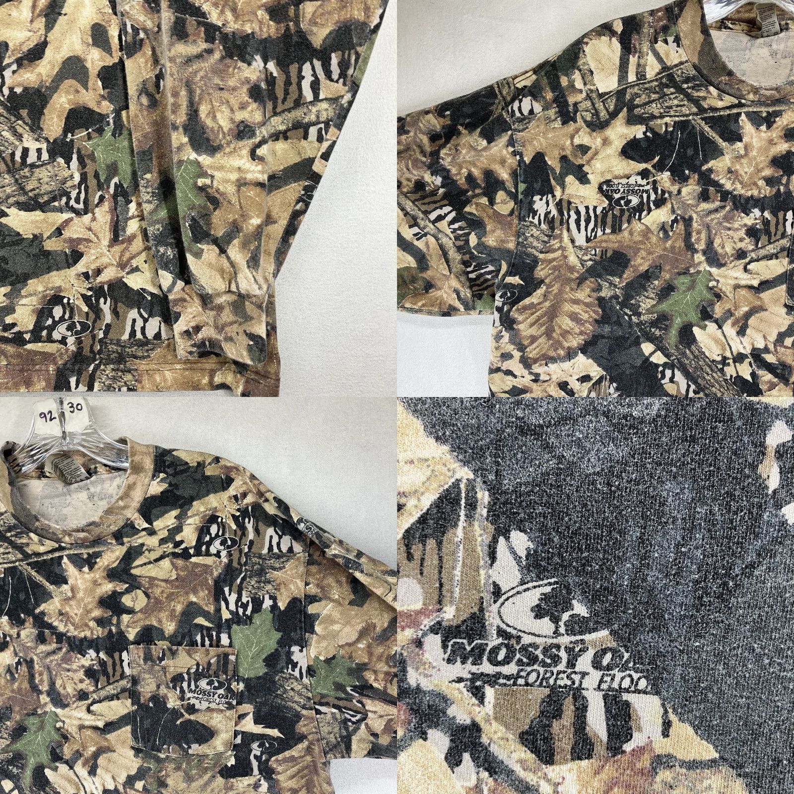 Jerzees VINTAGE Jerzees Outdoors Camouflage Shirt Mens Large Mossy Oak Long Sleeve Crew Neck Camouflage Logo All Seasons Size US L / EU 52-54 / 3 - 8 Thumbnail