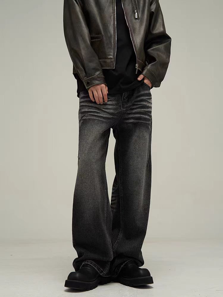 Japanese Brand × Jean Vintage street baggy wide leg jeans Size US 34 / EU 50 - 2 Thumbnail