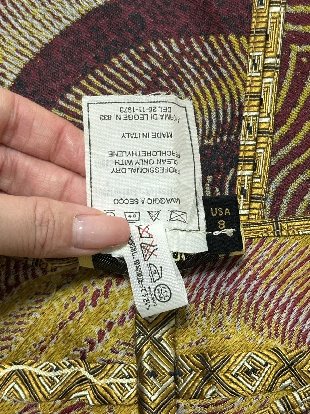 Fendi FENDI Fall Winter 2000 Jacquard Flared Midi Skirt Size 30" / US 8 / IT 44 - 9 Thumbnail