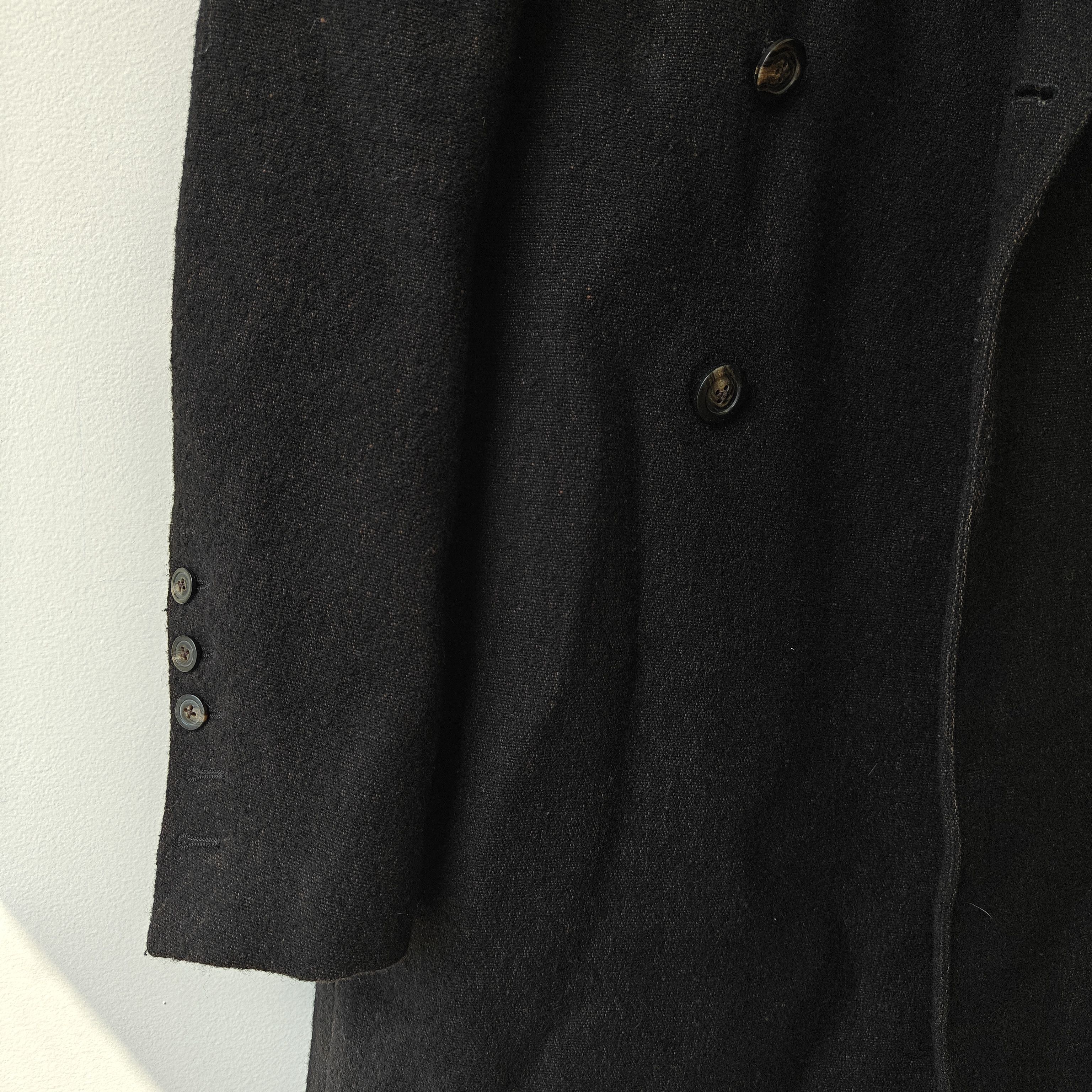 Rick Owens Black wool blend Sisyphus FW18 overcoat double Breasted Size US S / EU 44-46 / 1 - 6 Thumbnail