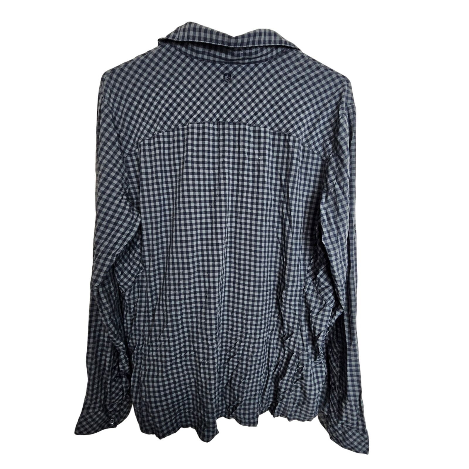 Kuhl Kuhl Shirt Blue Checker Shirt Button Front XL Zip Pocket Size US XL / EU 56 / 4 - 9 Thumbnail