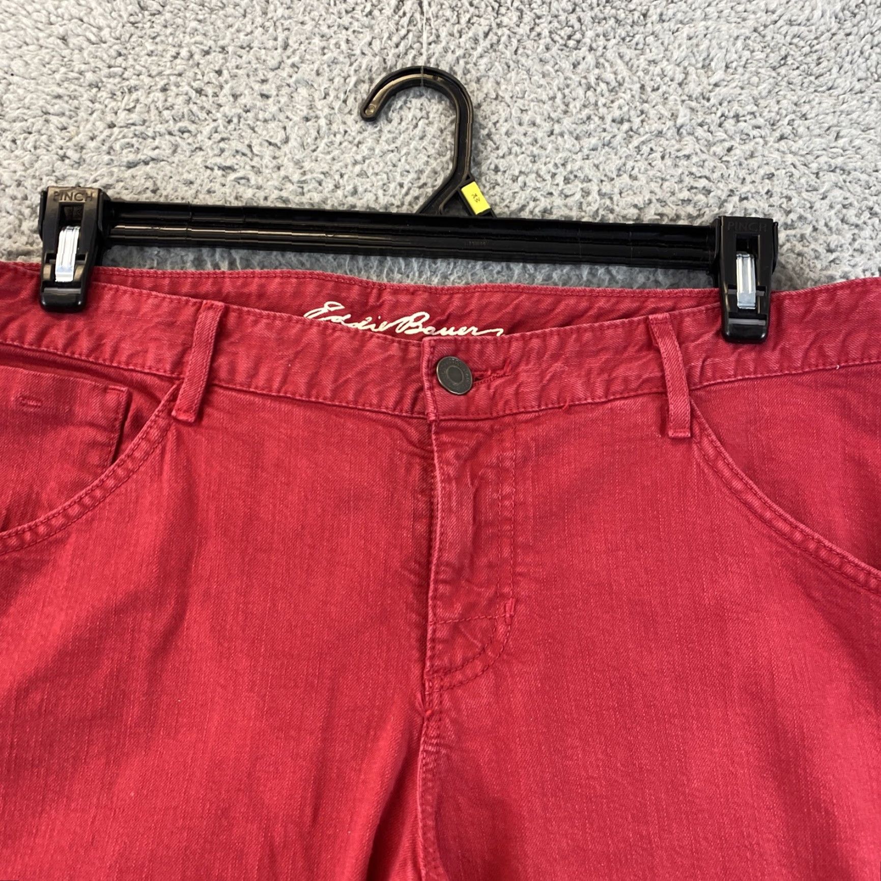 Eddie Bauer Eddie Bauer Women's Jean Shorts Size 12 Casual Denim Boyfriend Fit Medium Wash Cotton Spandex Women's Size 34" / US 12 / IT 48 - 4 Thumbnail