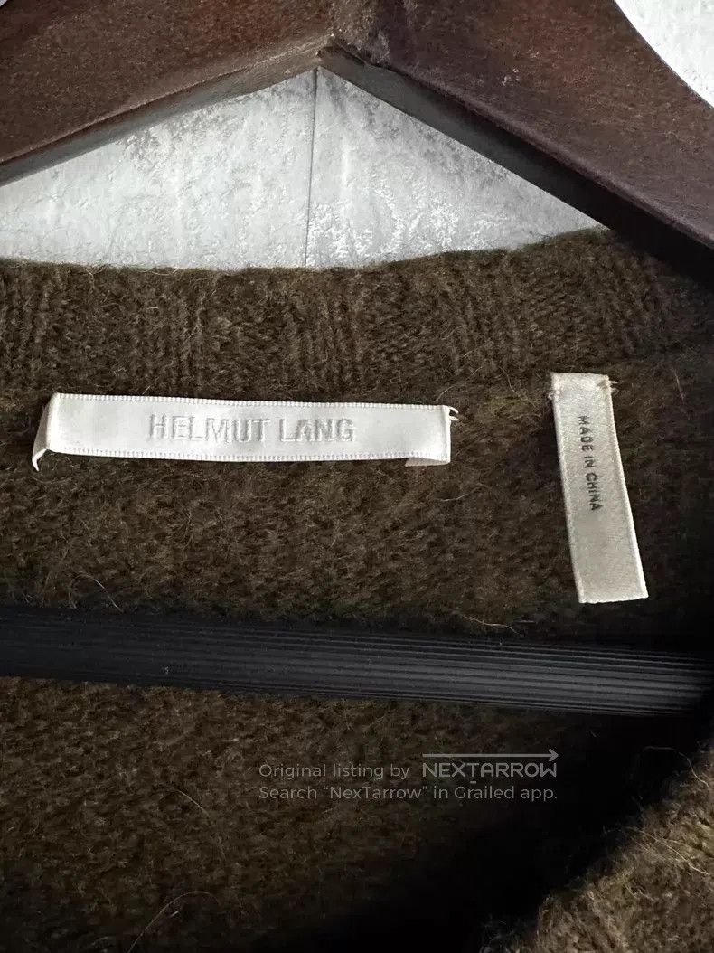 Helmut Lang HELMUT LANG Olive Green Mohair Sweater i Size US S / EU 44-46 / 1 - 4 Thumbnail