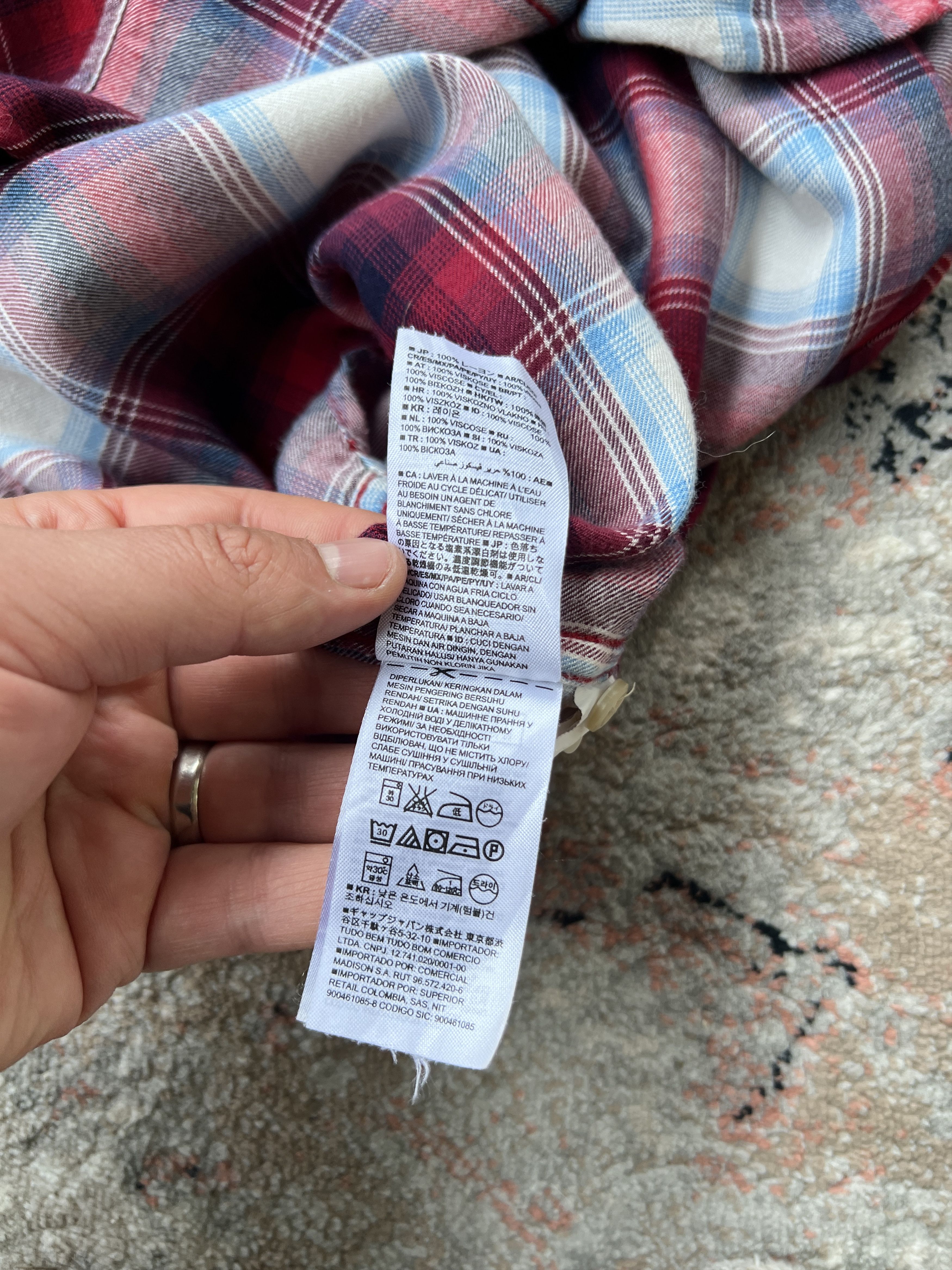 Gap Gap + Pendleton 100% Viscose Shirt Size US XL / EU 56 / 4 - 4 Thumbnail