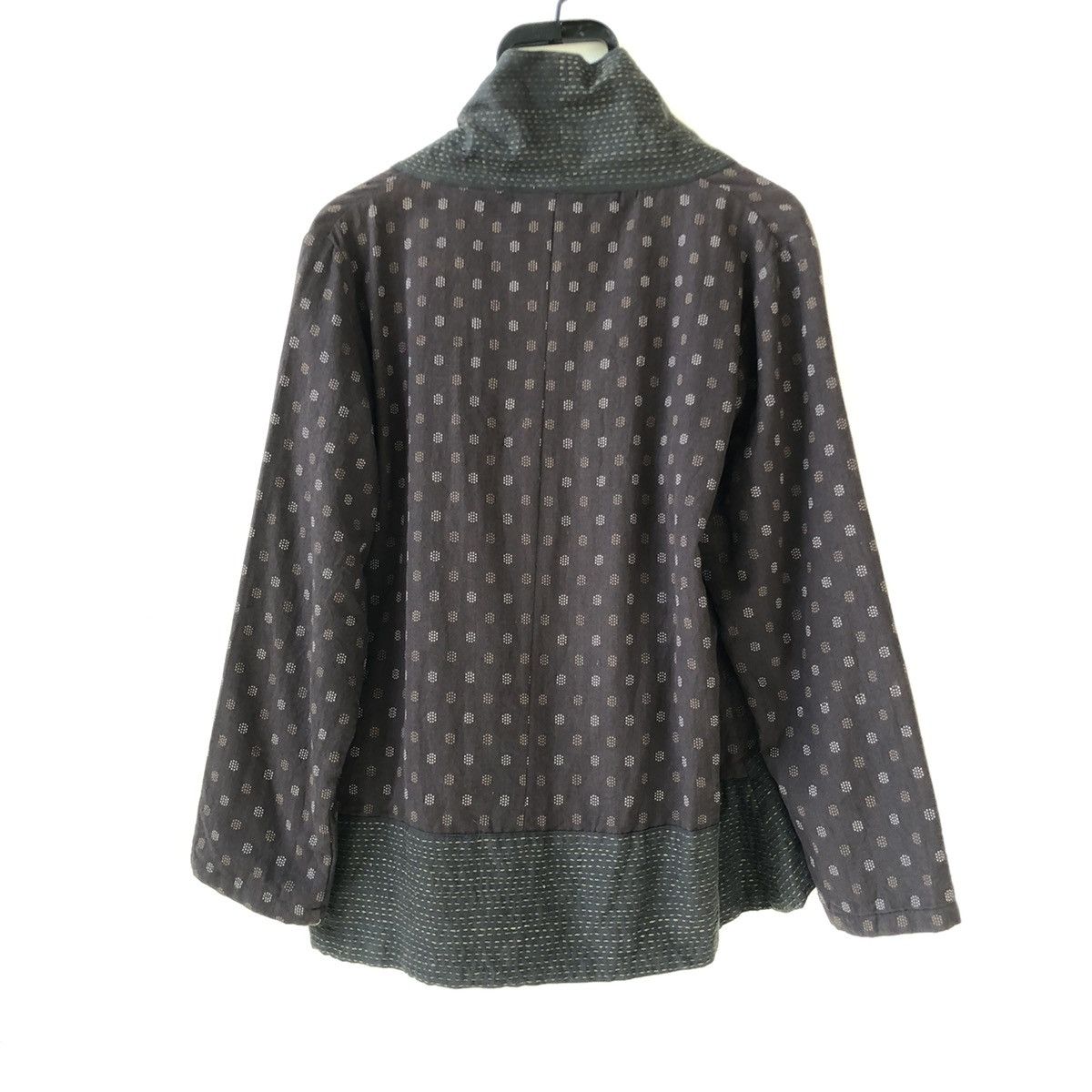 Japanese Brand ANTENNE TROIS Kimono Style Woven 2 Layer jacket Size S / US 4 / IT 40 - 4 Thumbnail