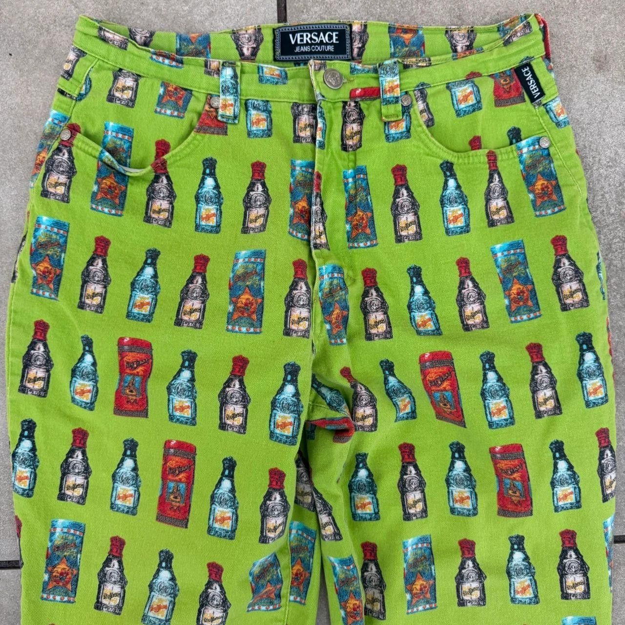 Versace Vintage 90s Unique Design Full Print Made in Italy