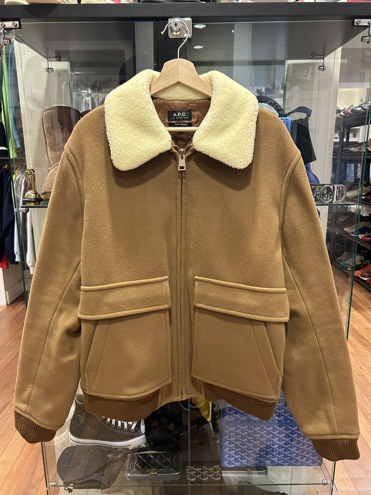 A.P.C. A.P.C. Wool Faux Shearling Jacket Size US XL / EU 56 / 4 - 1 Thumbnail