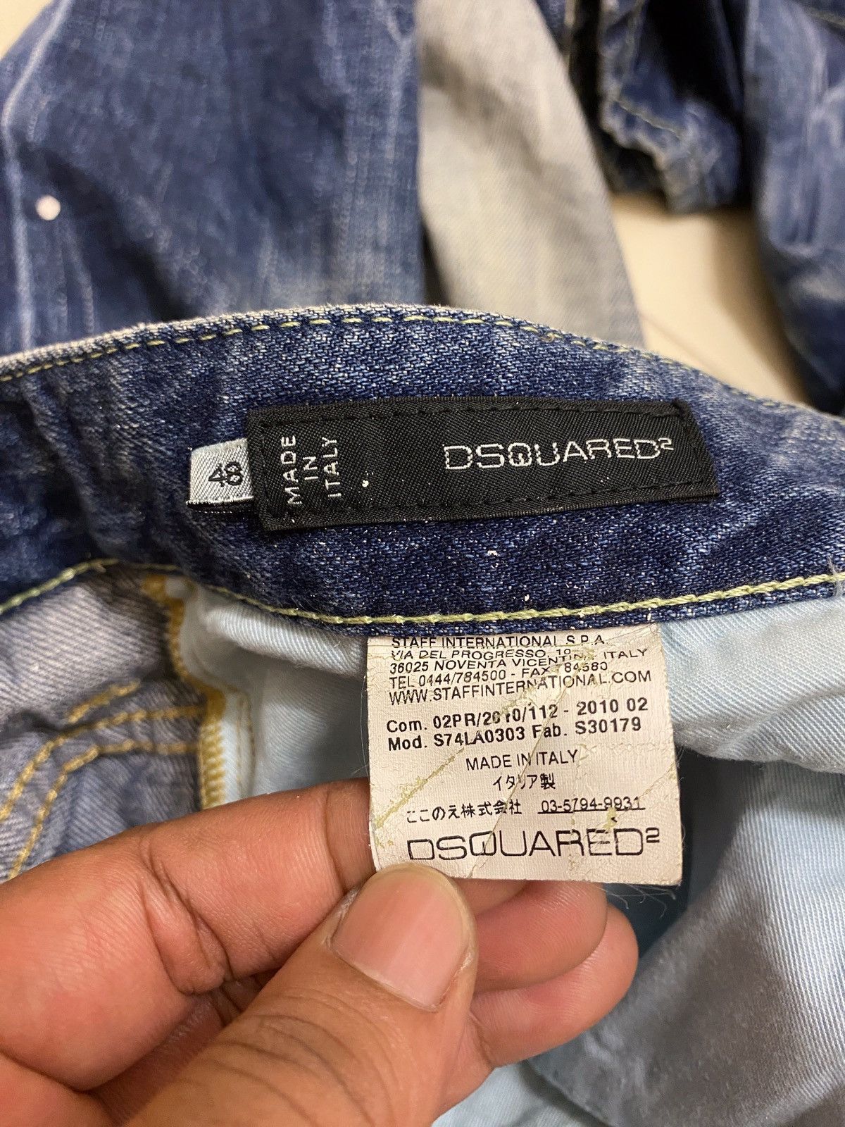 Dsquared2 Dsquared2 SS2010 Distressed Paint Splatter Jeans Size US 34 / EU 50 - 12 Thumbnail