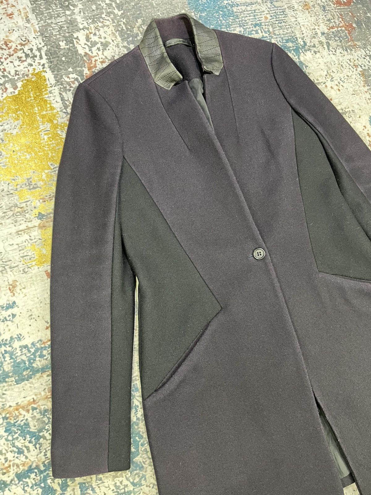 Allsaints Allsaints Leather Trim Vita Wool Coat Size M / US 6-8 / IT 42-44 - 4 Thumbnail