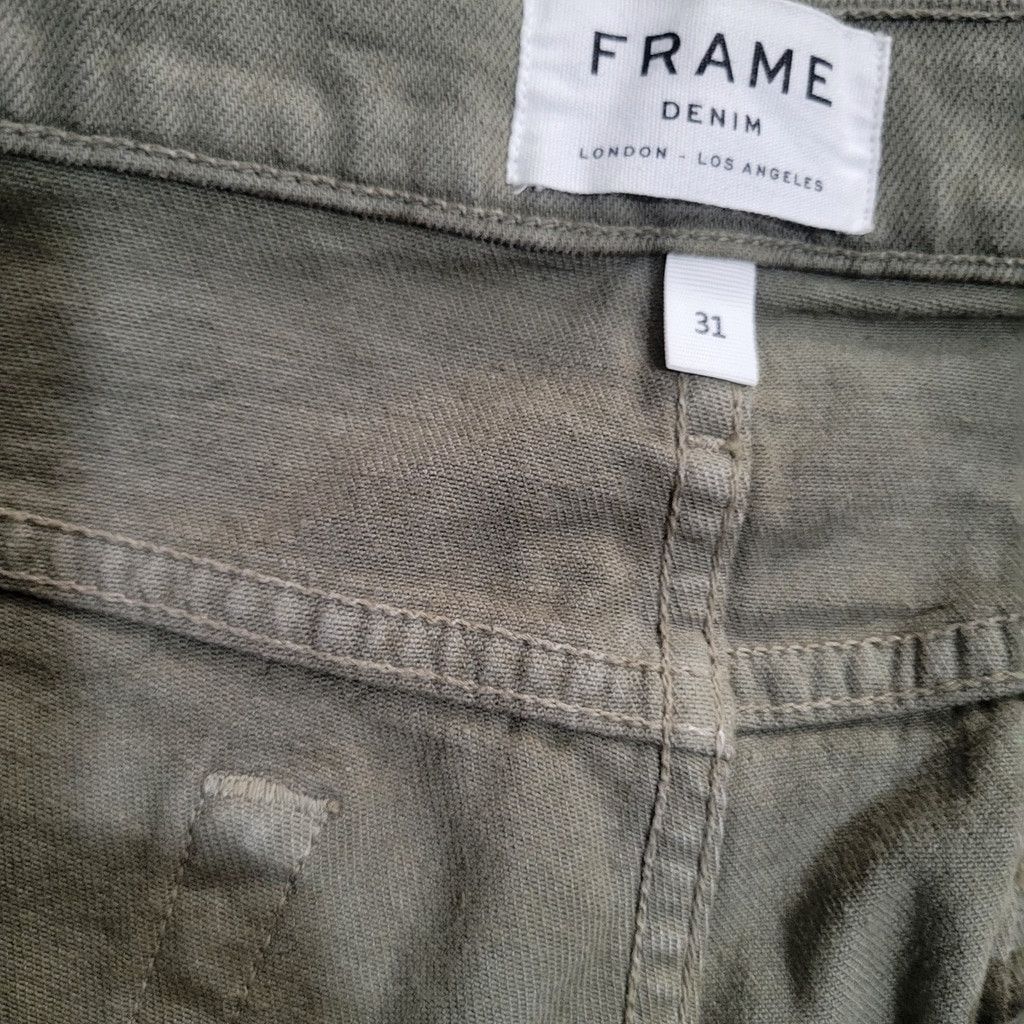 Frame FRAME Le'Homme Slim Straight Olive Jeans Size 31/32 Men's Size US 31 - 7 Thumbnail