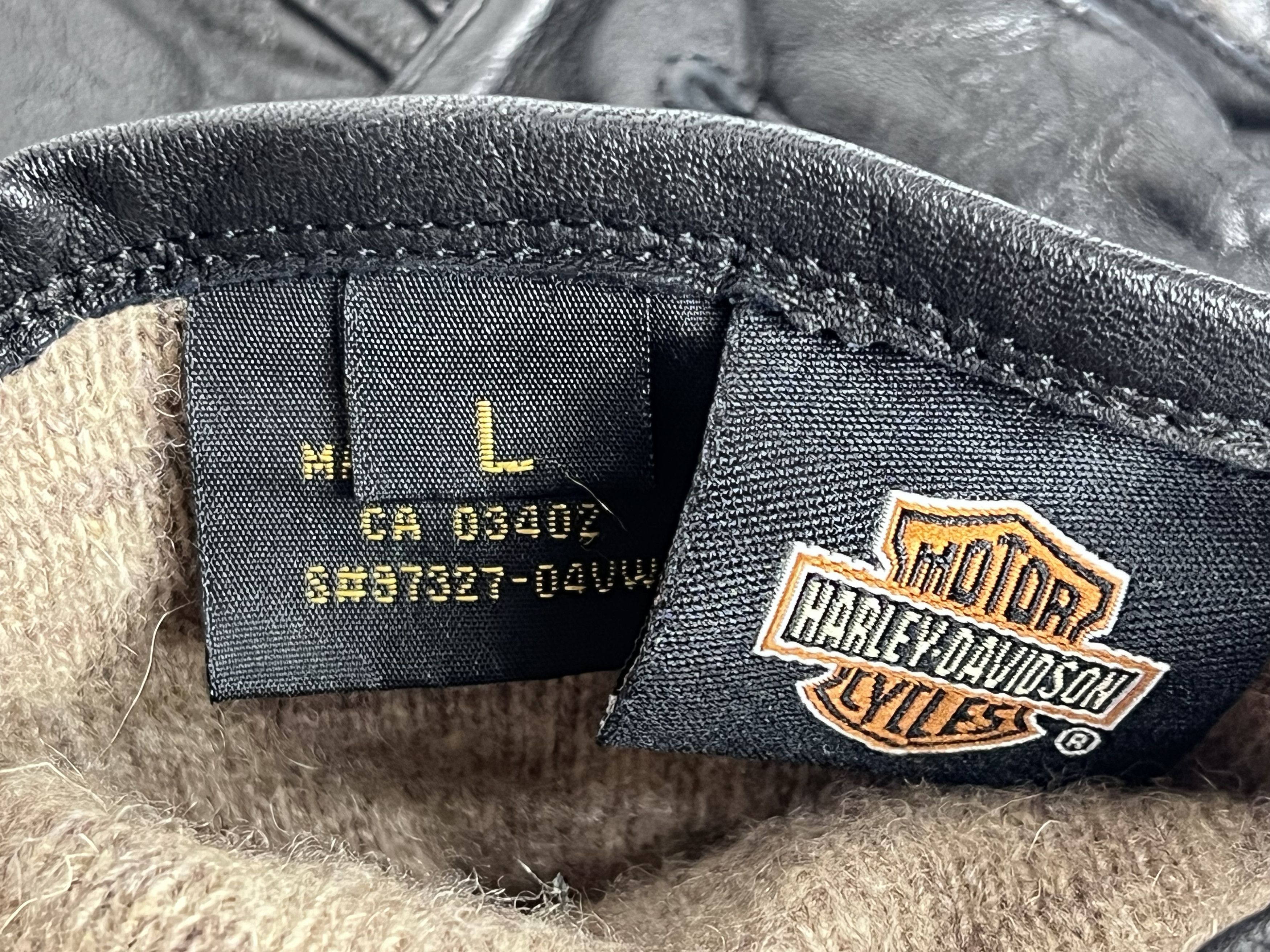 Ugg HARLEY DAVIDSON METAL LOGO PADDED GEL PALM LEATHER GLOVES Size ONE SIZE - 5 Thumbnail