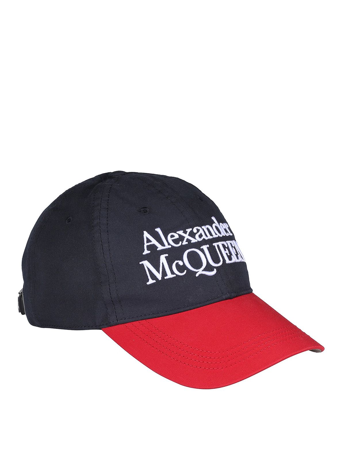 Alexander McQueen o1y1224 Size: 7 / (Cap &Hat) in Navy/Red Size ONE SIZE - 2 Thumbnail