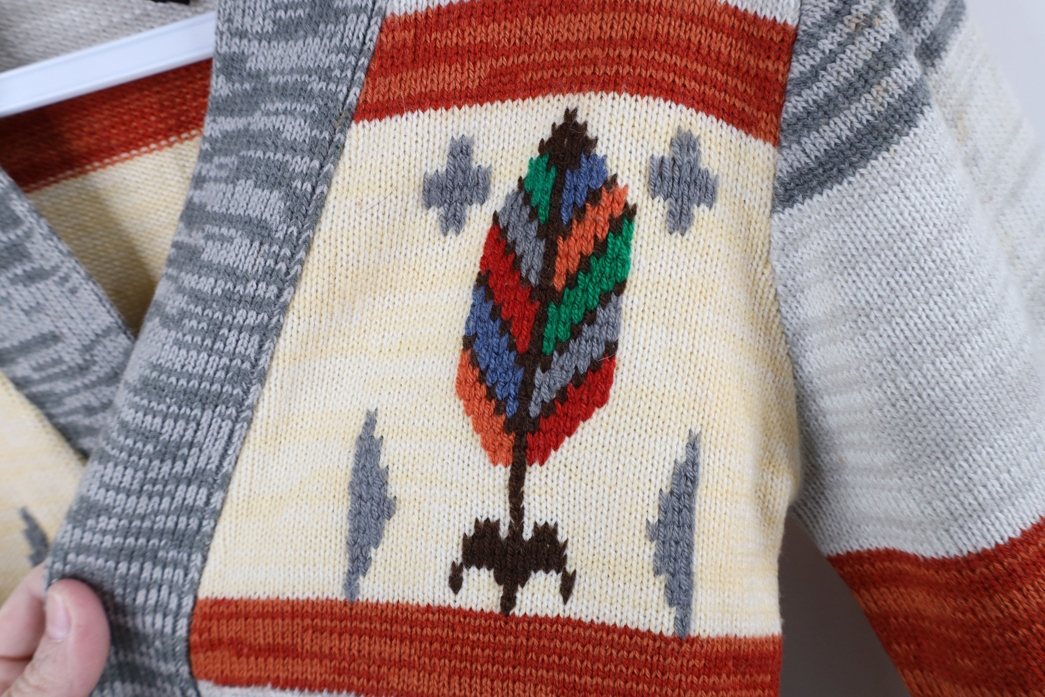 Vintage Vintage 70s Mid Century Modern MCM Knit Cardigan Sweater Size M / US 6-8 / IT 42-44 - 4 Thumbnail