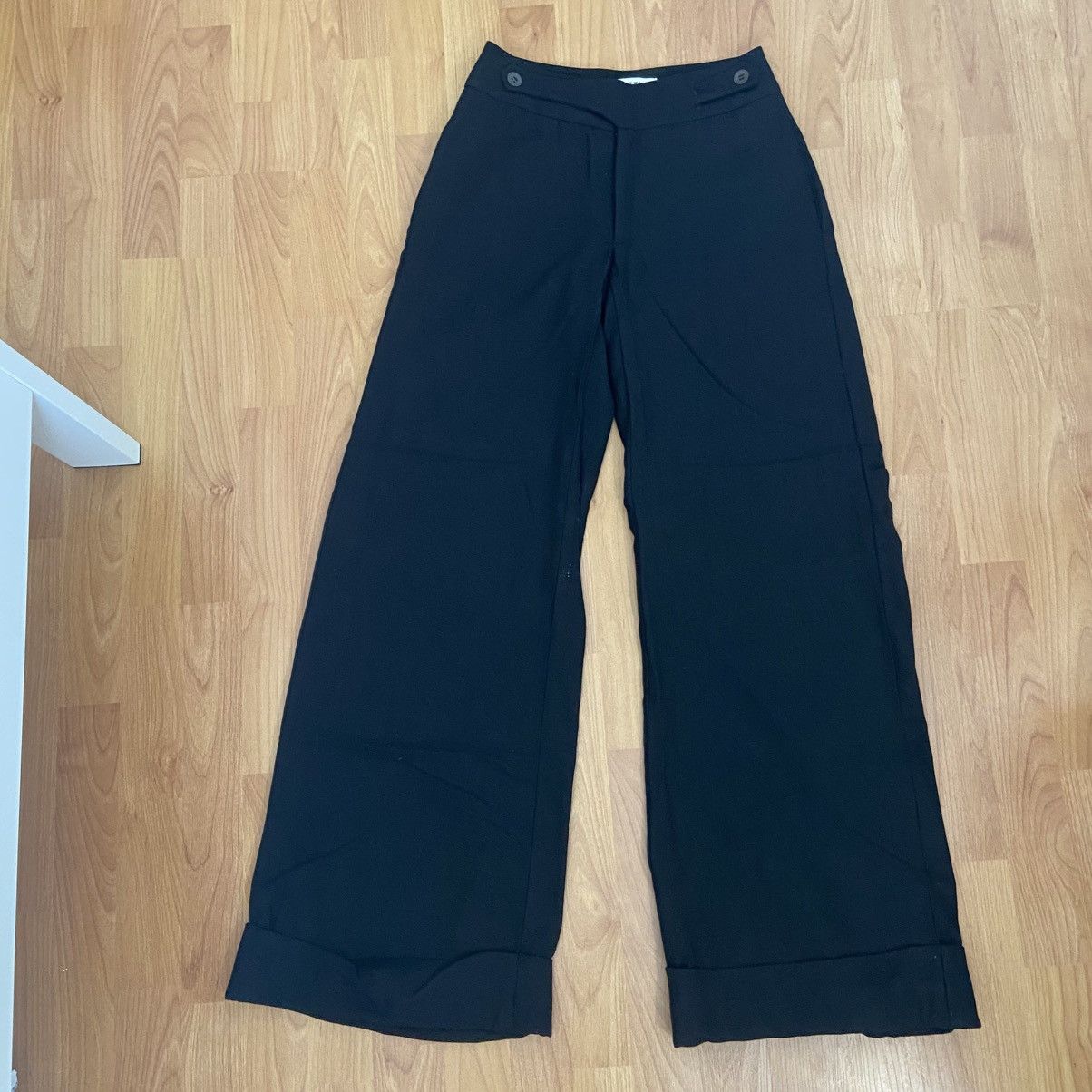 Other Twenty8Twelve Women’s Wide Leg Black Pants Size 4 Size 27" / US 4 / IT 40 - 1 Thumbnail
