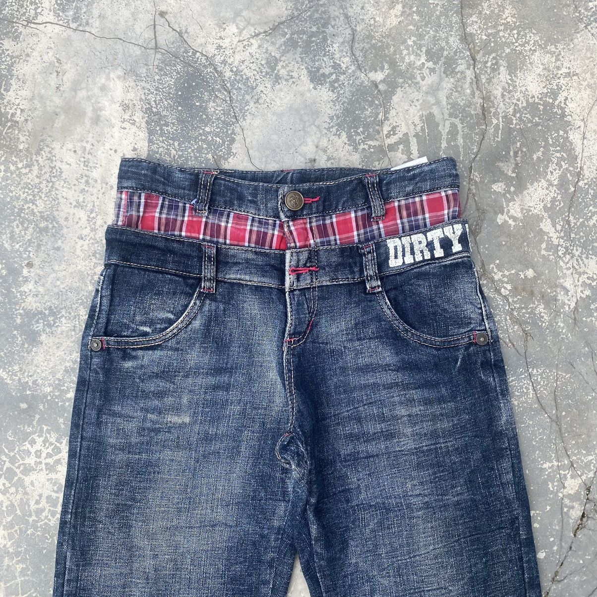 If Six Was Nine × Japanese Brand DIRTY WOLF Double Waist Jeans Size US 27 - 3 Thumbnail