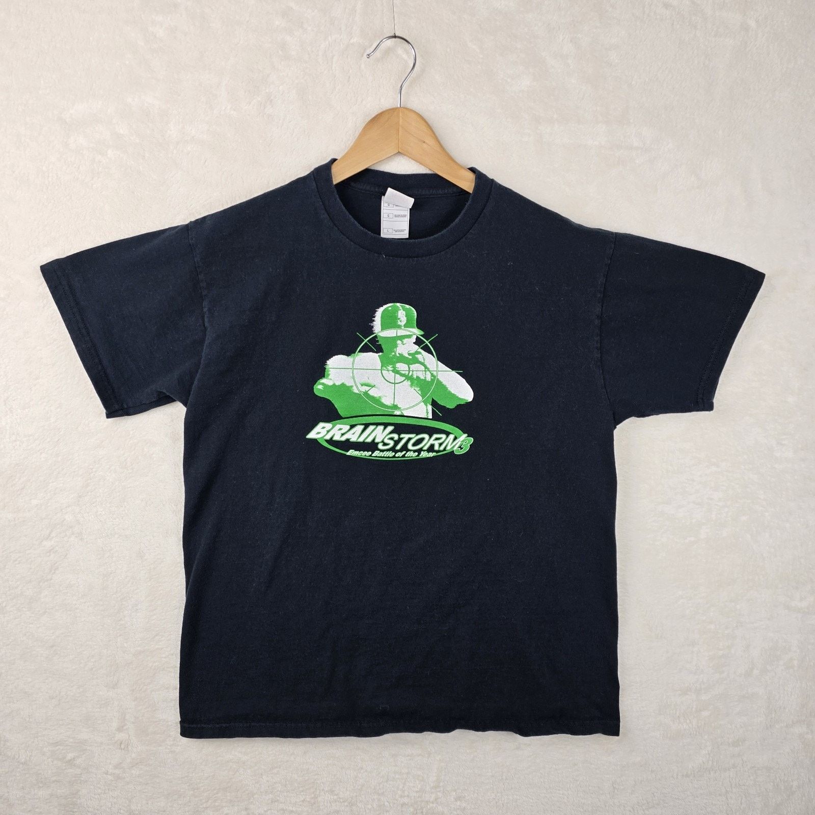 Fruit Of The Loom Vintage Brainstorm 3 Emcee Battle Shirt Y2K 2004 Size Large Size US L / EU 52-54 / 3 - 2 Thumbnail