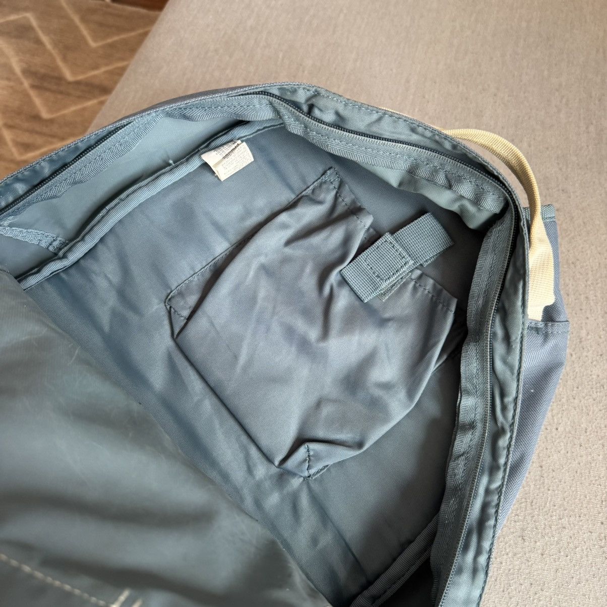 Nike × Vintage Vintage Nike Y2K Blue Backpack Beige 00s Center Logo Swoosh Size ONE SIZE - 11 Thumbnail
