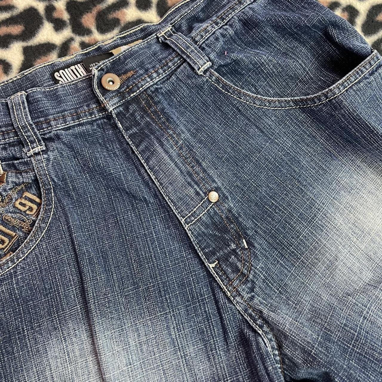 Southpole Baggy wide-leg Southpole dark wash denim jeans Size US 34 / EU 50 - 4 Thumbnail