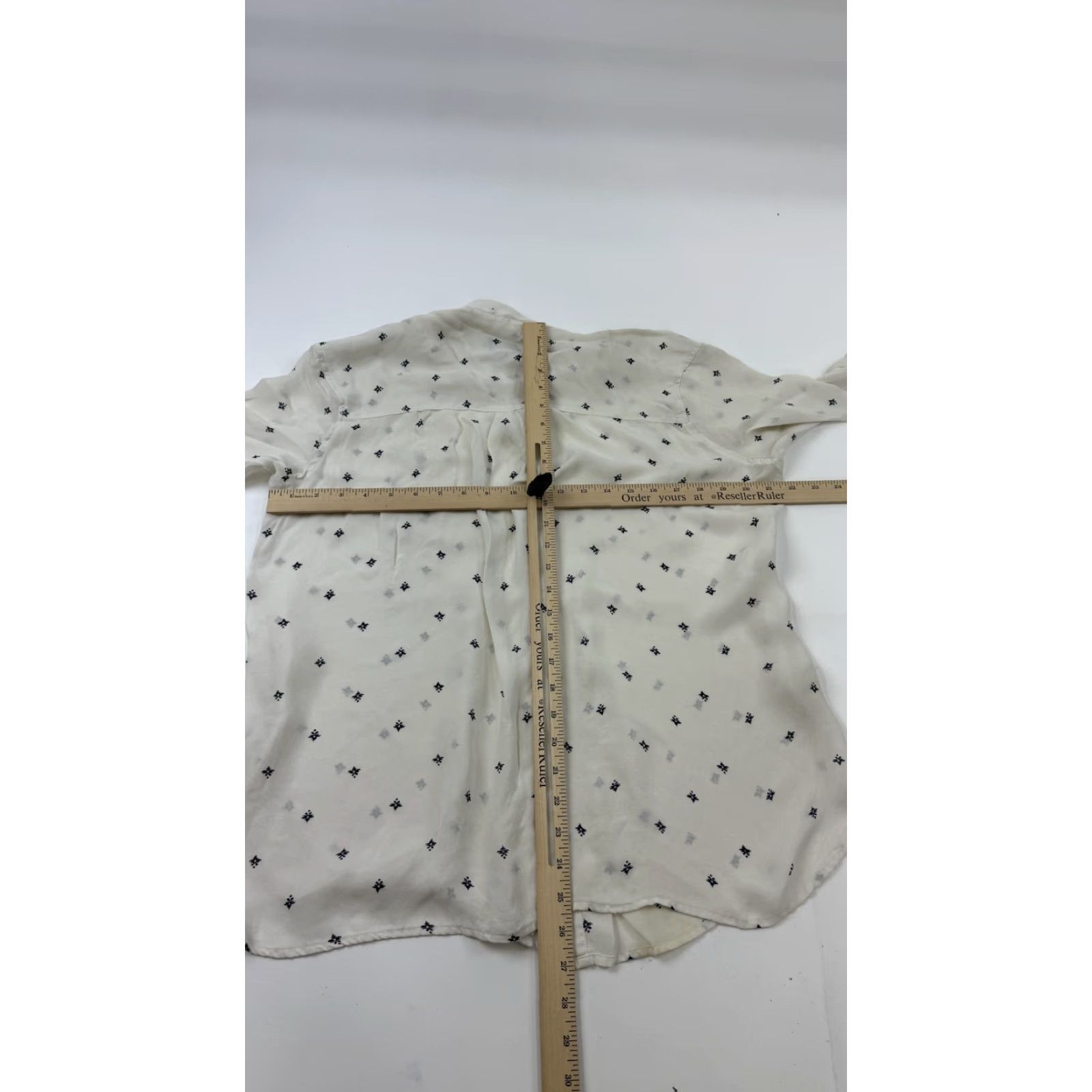 Pendleton Pendleton Blouse Womens Medium White Geometric Print Button Front Tunic Top Size M / US 6-8 / IT 42-44 - 7 Thumbnail