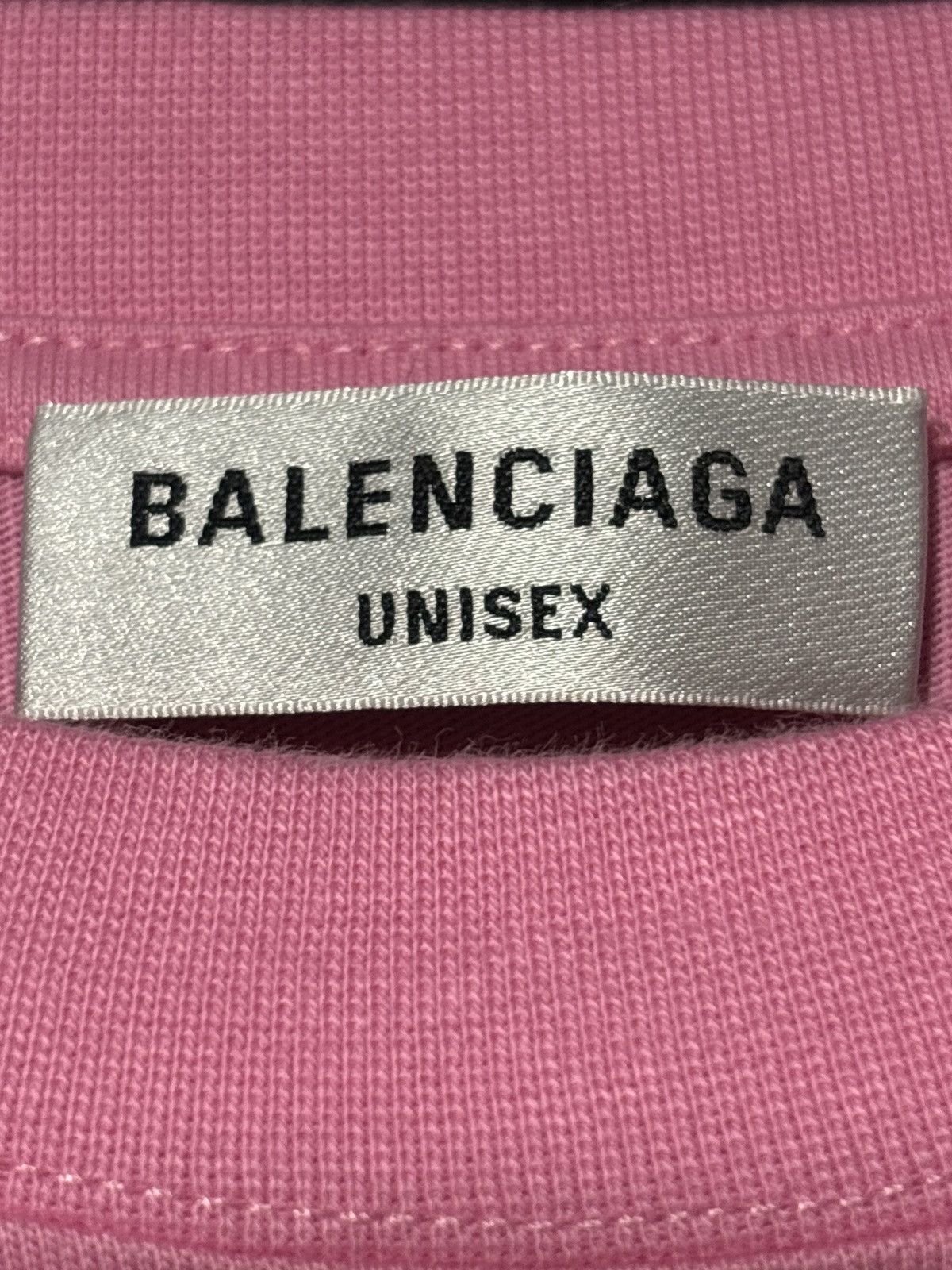Balenciaga Balenciaga BB Paris Embroidered Tee In Pink Size US M / EU 48-50 / 2 - 4 Thumbnail